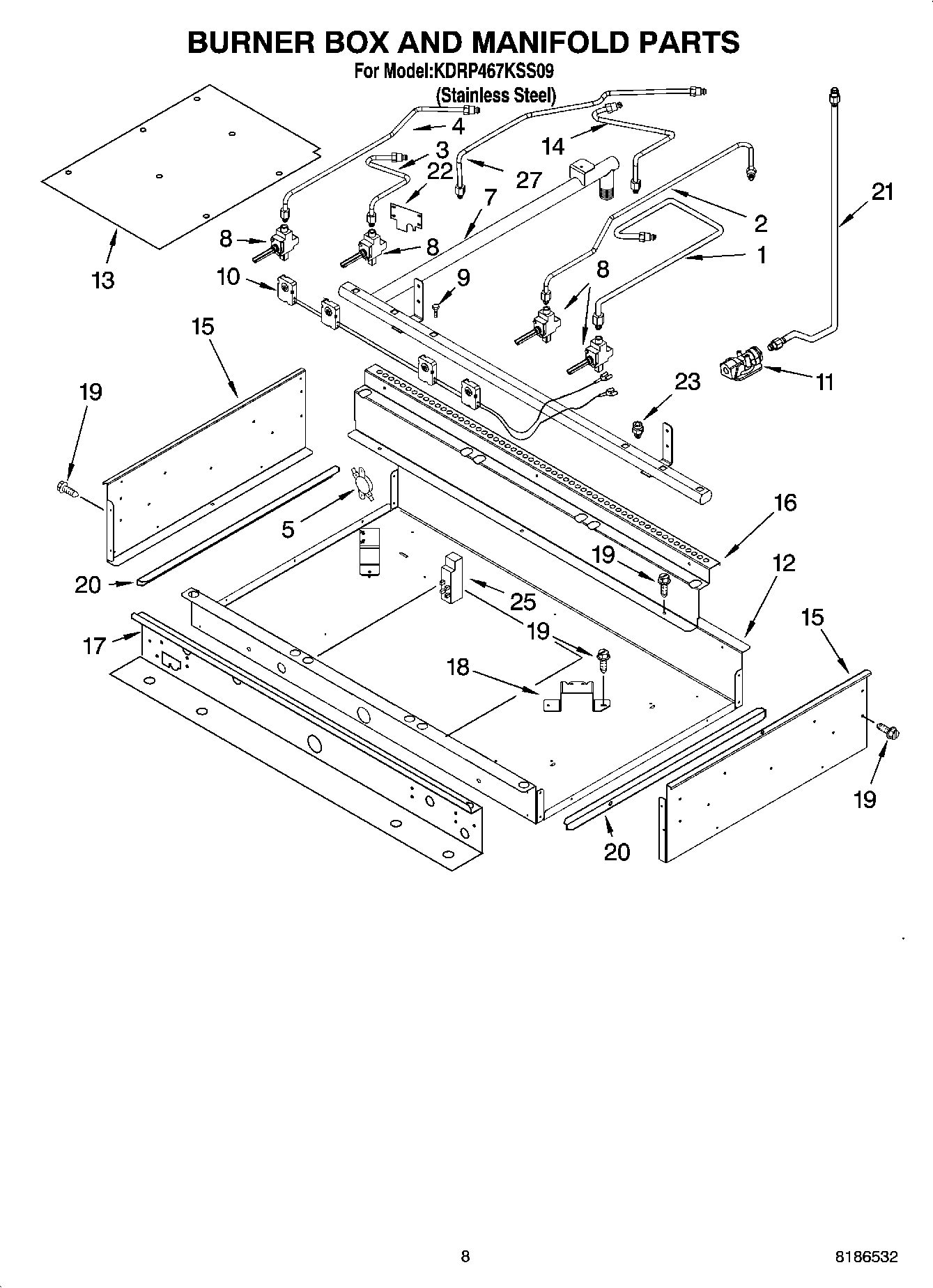 07 - BURNER BOX AND MANIFOLD PARTS