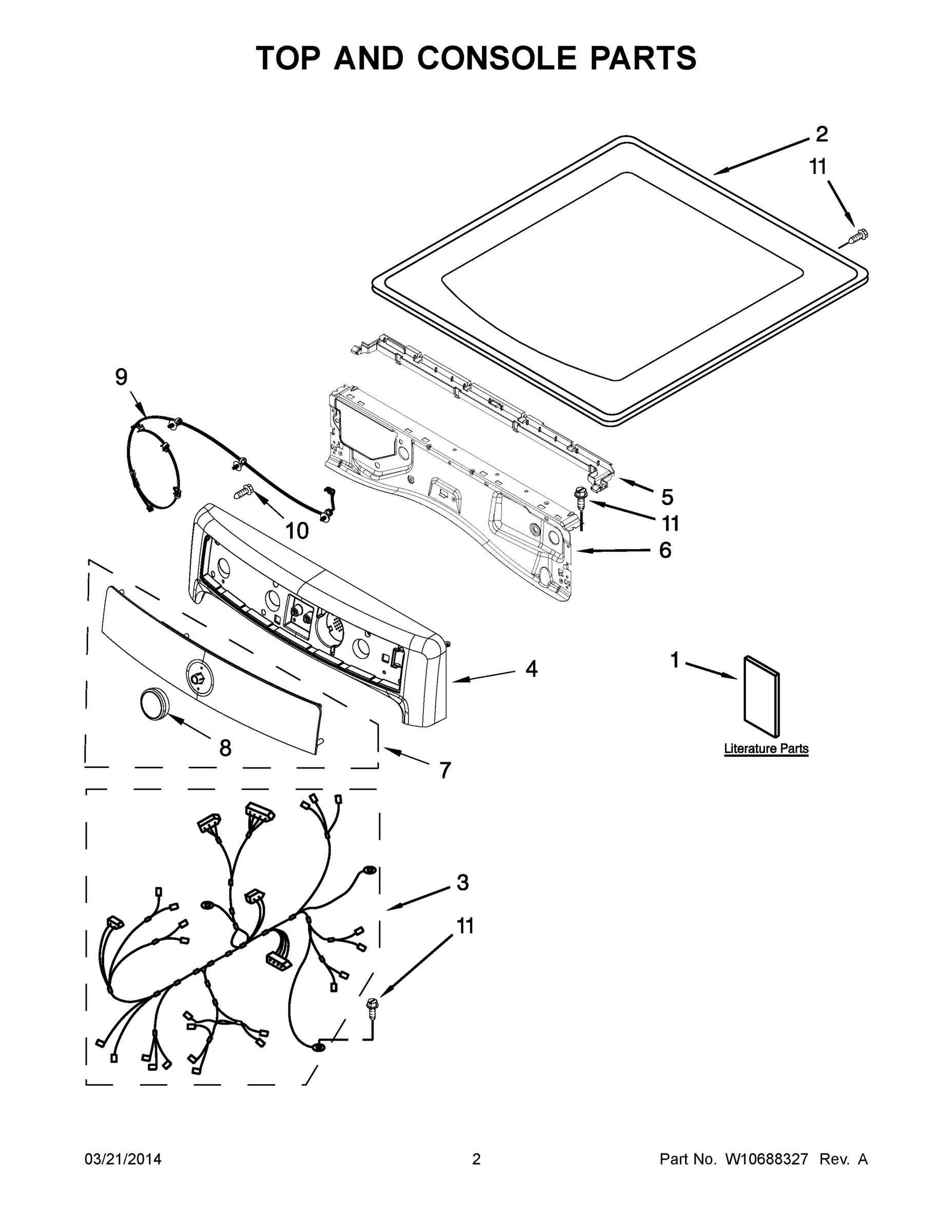 02 - TOP AND CONSOLE PARTS