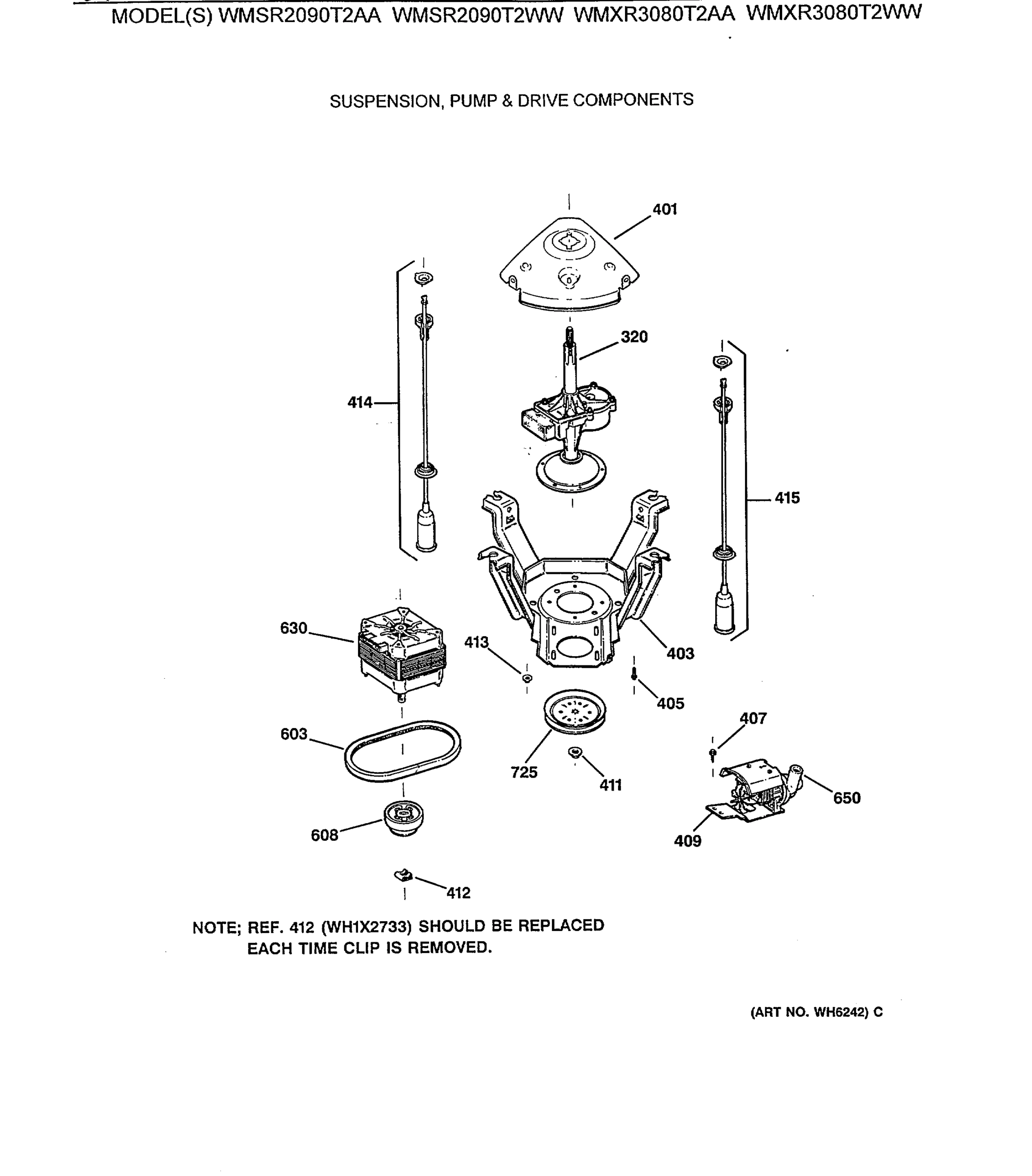 SUSPENSION, PUMP & DRIVE COMPONENTS