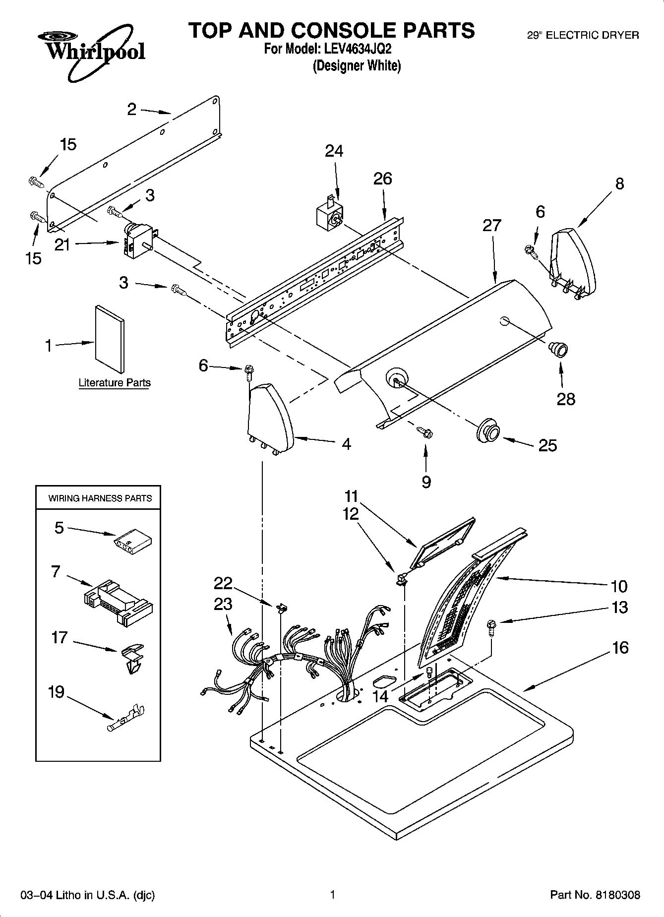 01 - TOP AND CONSOLE PARTS