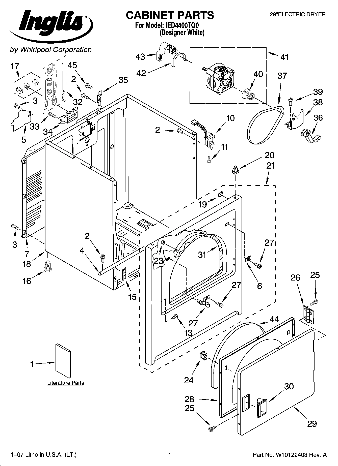 01 - CABINET PARTS