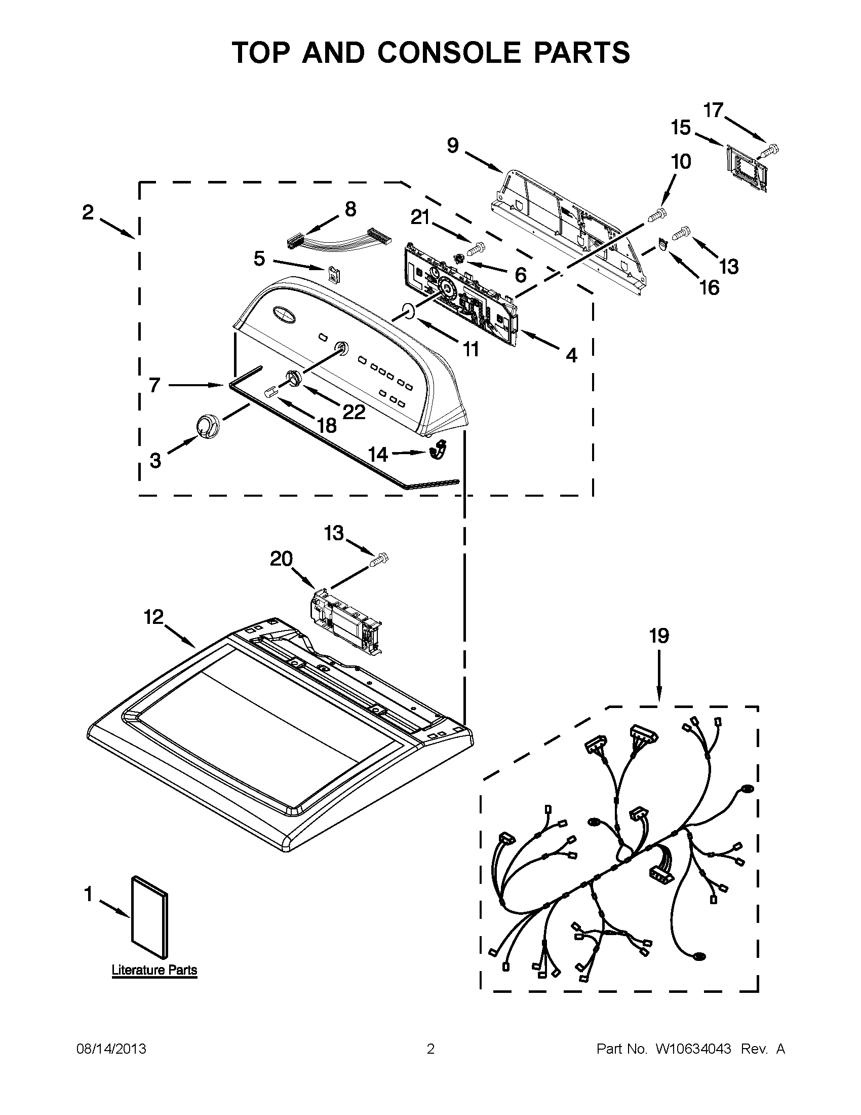 01 - TOP AND CONSOLE PARTS