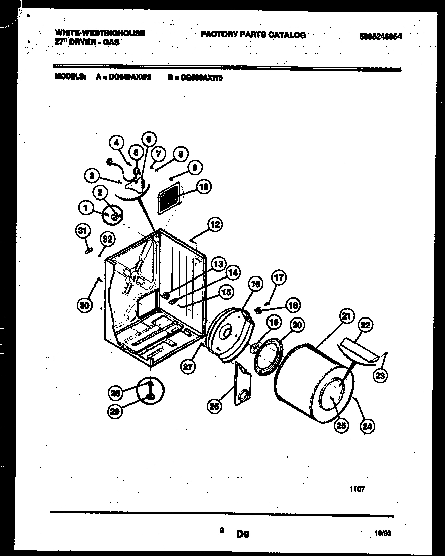 02 - CABINET AND COMPONENT PARTS