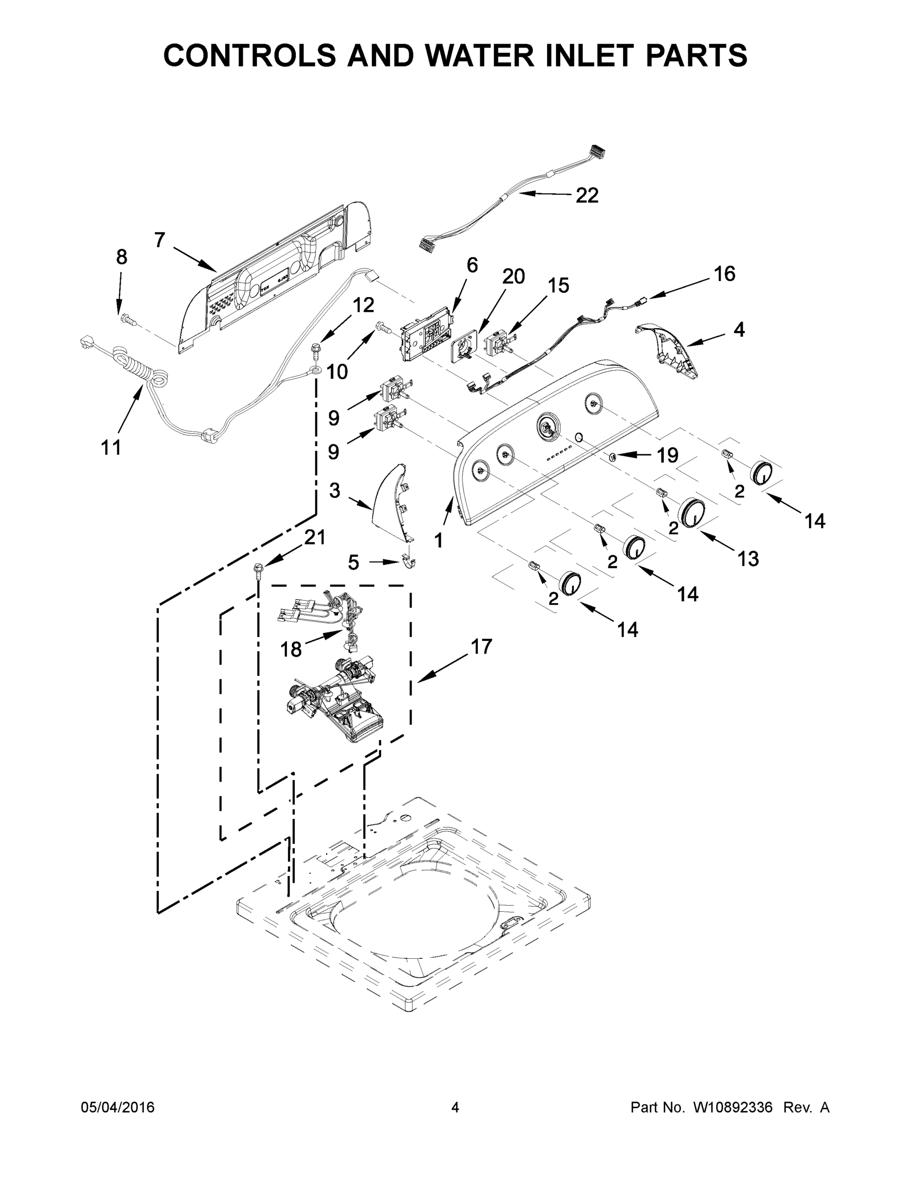03 - CONTROLS AND WATER INLET PARTS