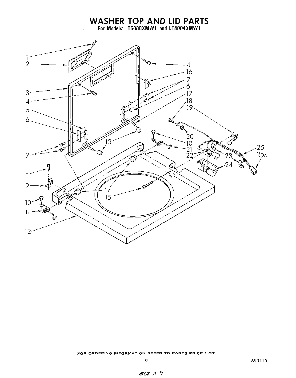 07 - WASHER TOP AND LID