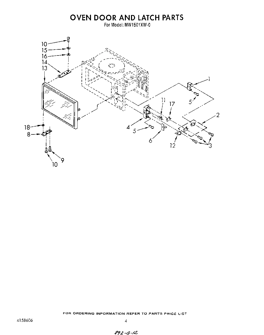 04 - OVEN DOOR AND LATCH