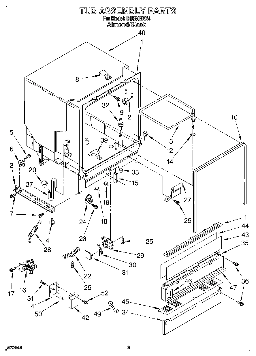 03 - TUB ASSEMBLY