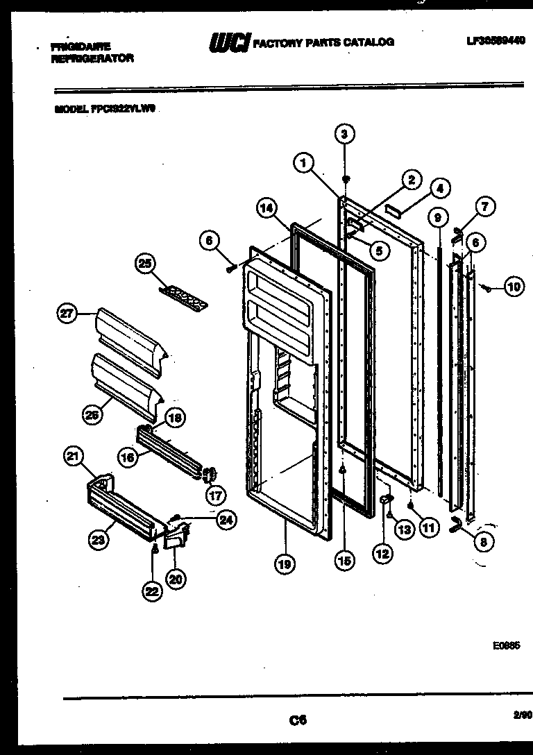 02 - REFRIGERATOR DOOR PARTS