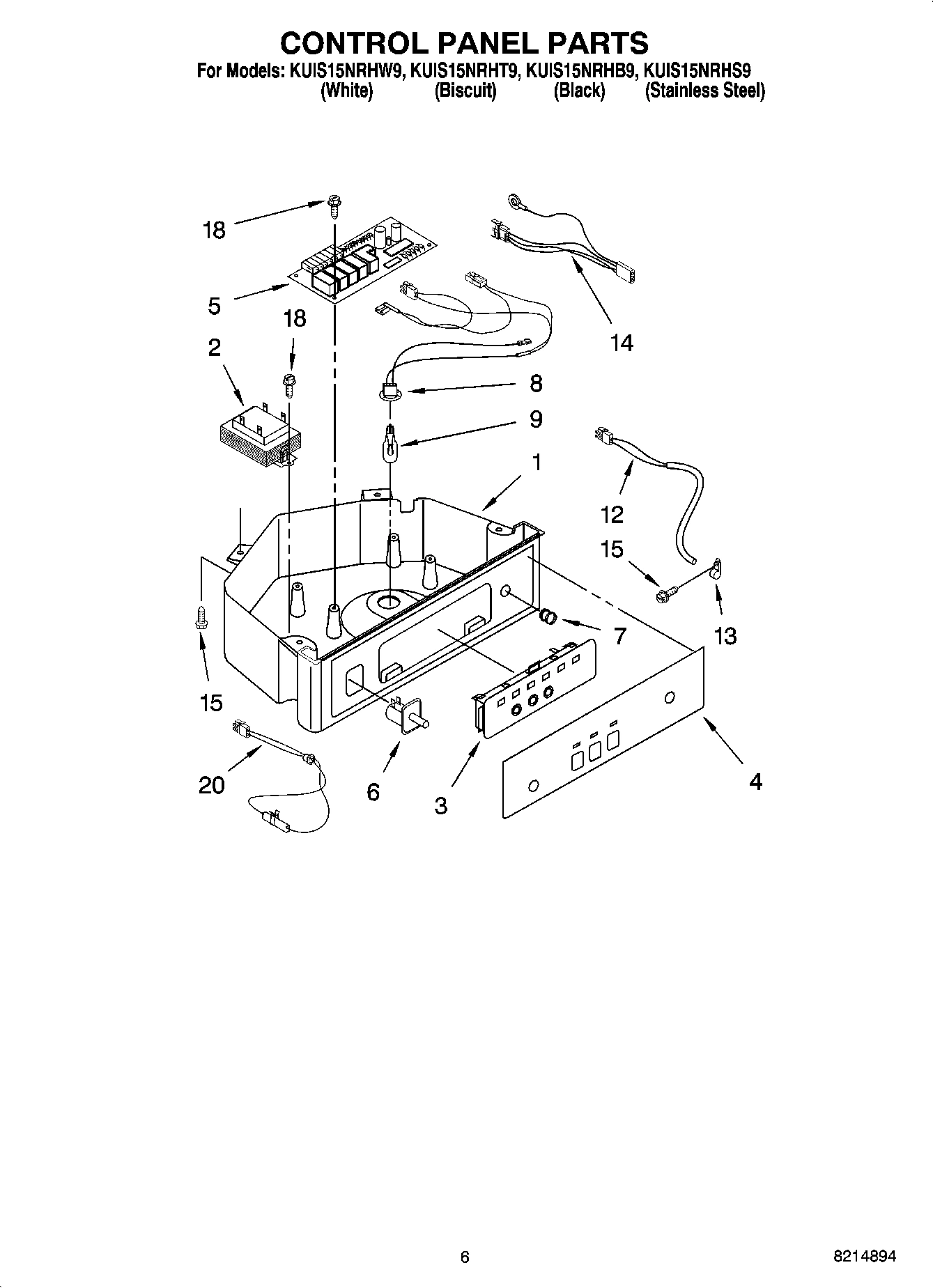 04 - CONTROL PANEL PARTS
