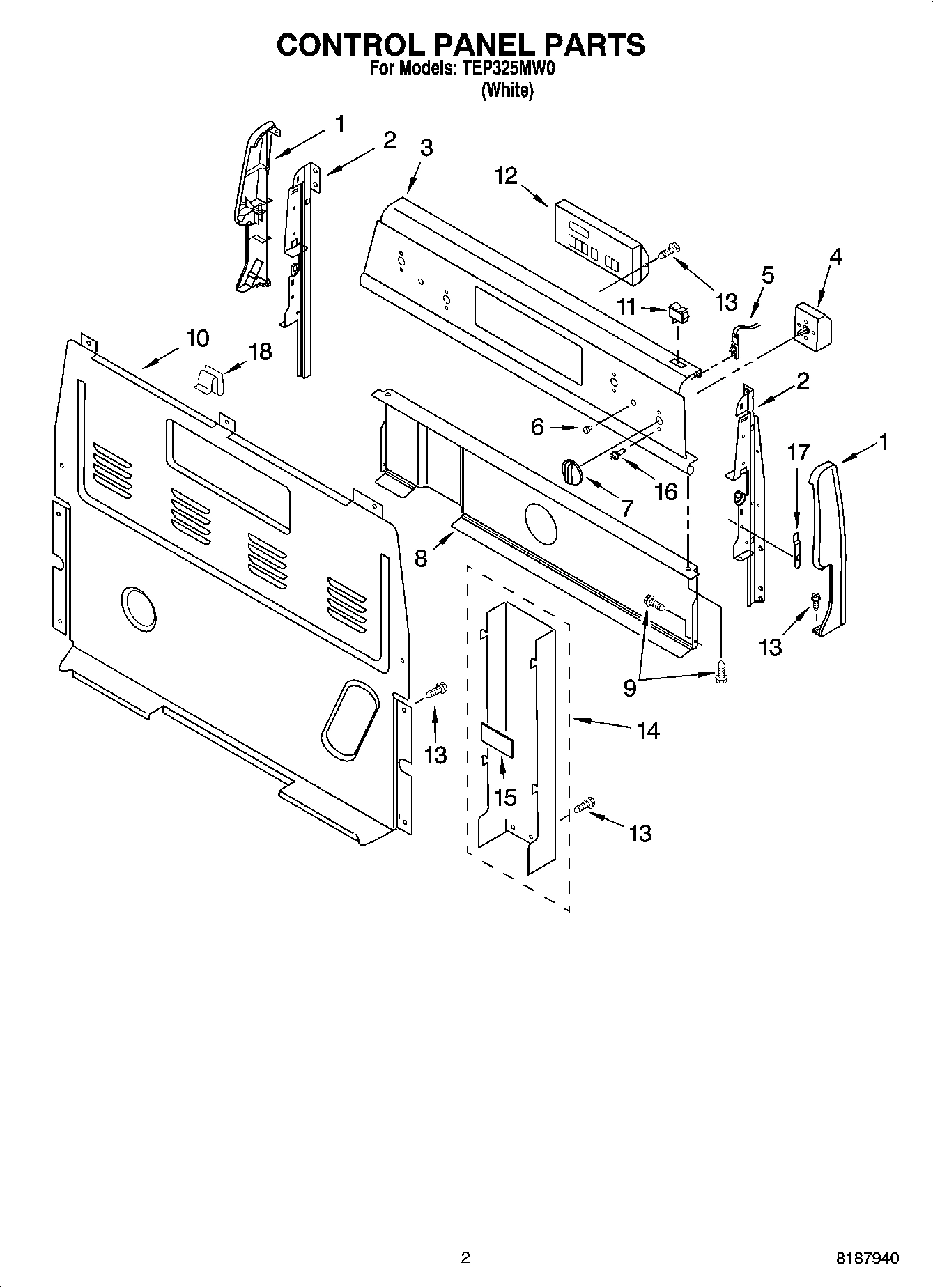 02 - CONTROL PANEL PARTS