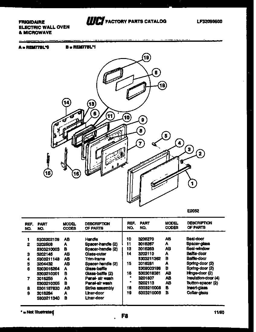 05 - LOWER OVEN DOOR PARTS
