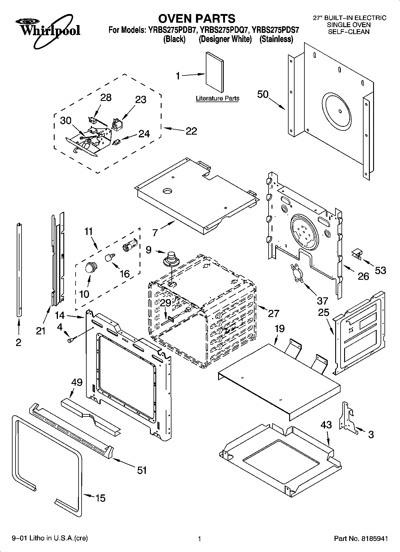 01 - OVEN PARTS