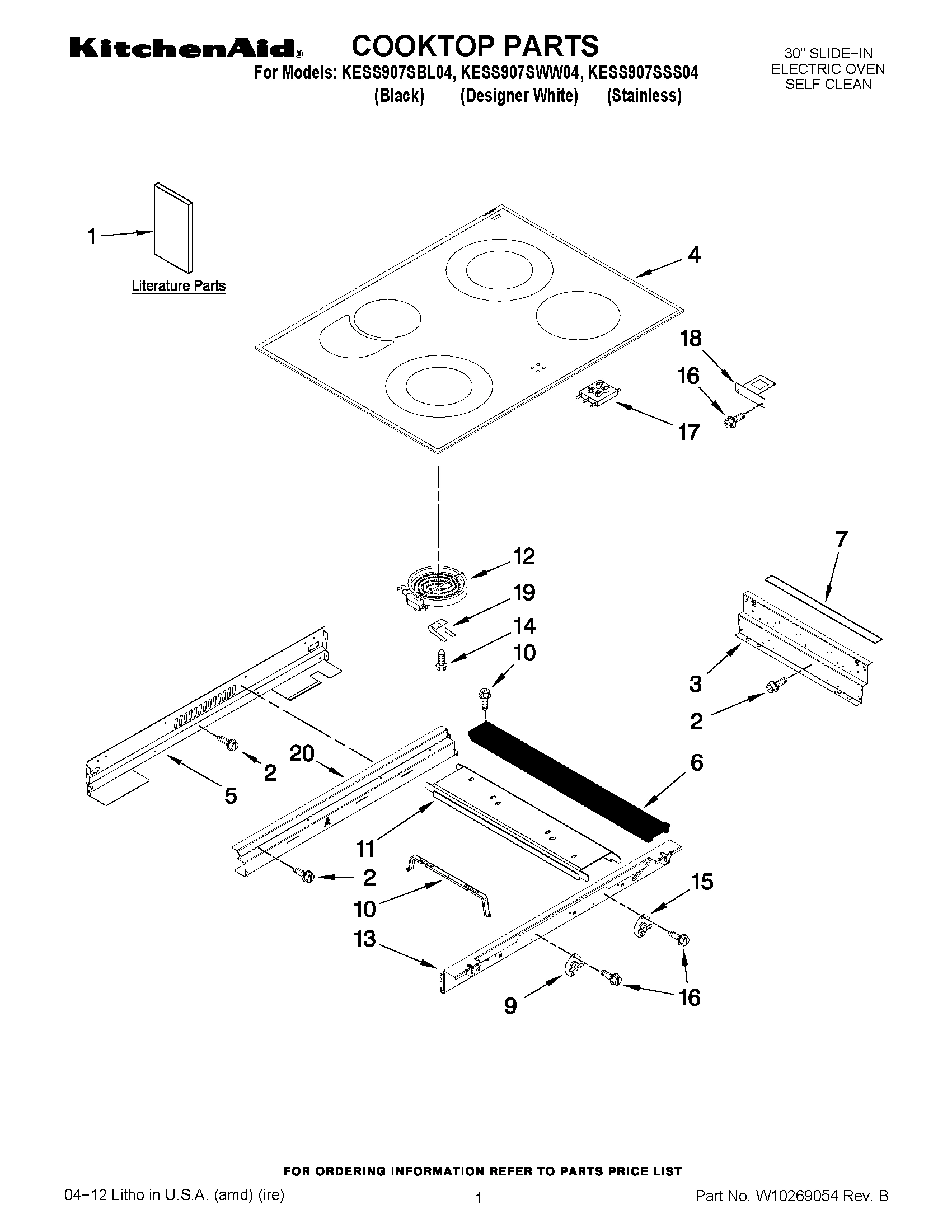 01 - COOKTOP PARTS