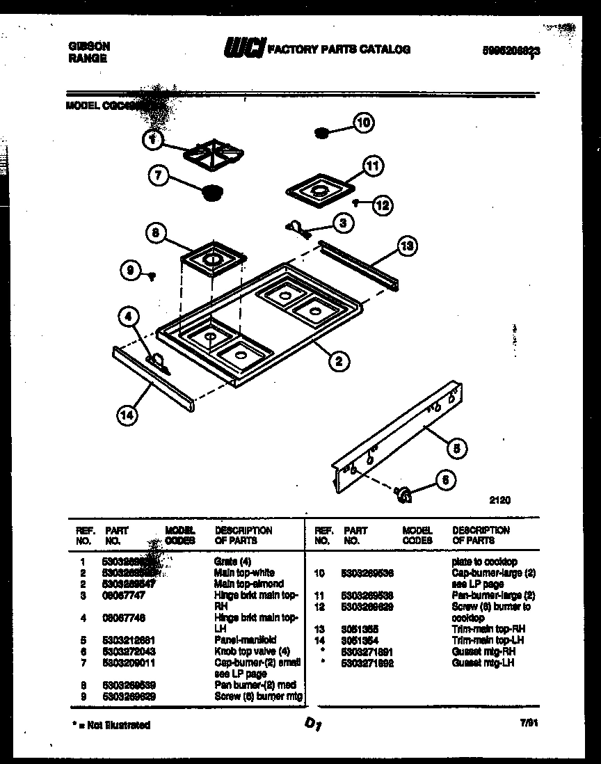 03 - COOKTOP PARTS