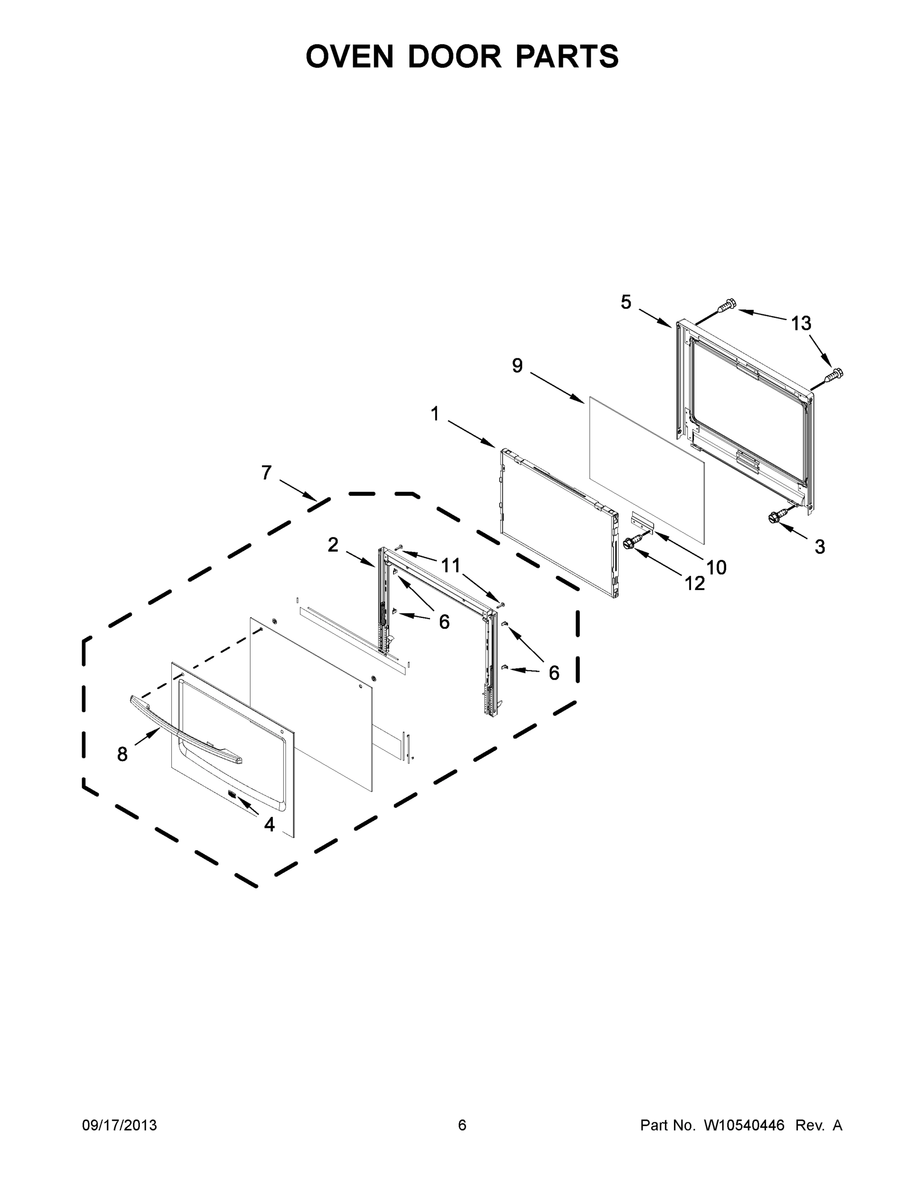 04 - OVEN DOOR PARTS