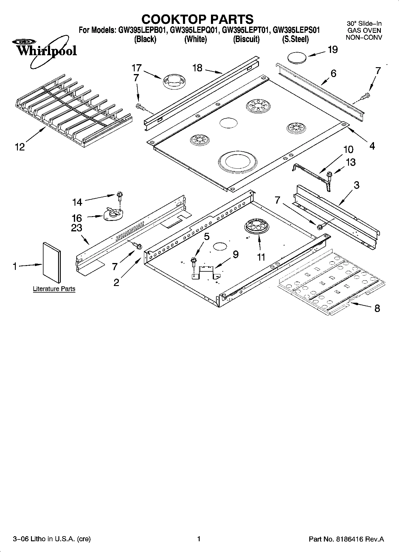 01 - COOKTOP PARTS
