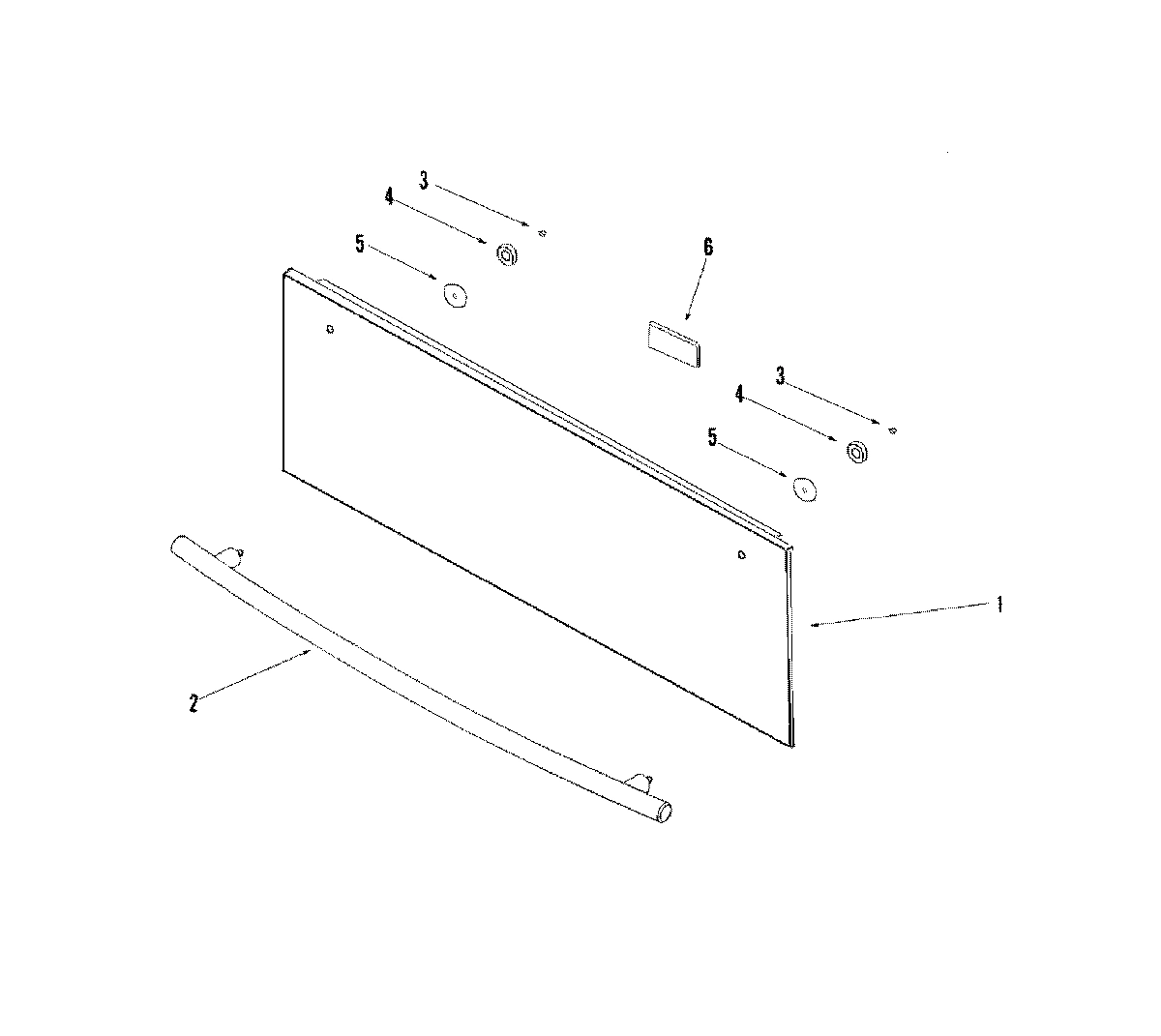 01 - DRAWER FRONT (BLK/WHT) ACCESSORY ONLY