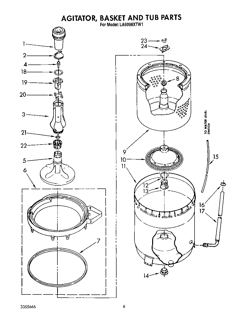 05 - AGITATOR, BASKET AND TUB