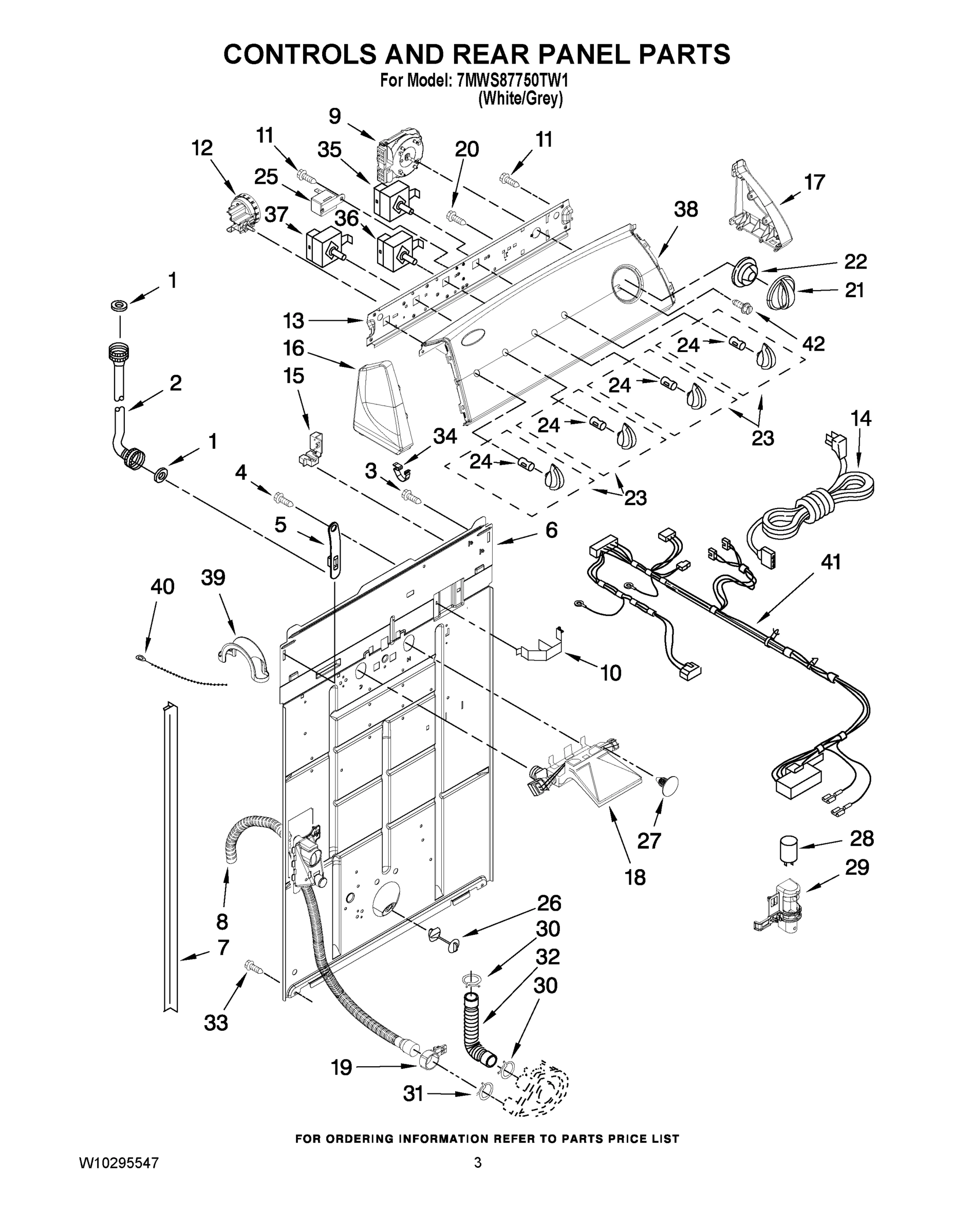 02 - CONTROLS AND REAR PANEL PARTS