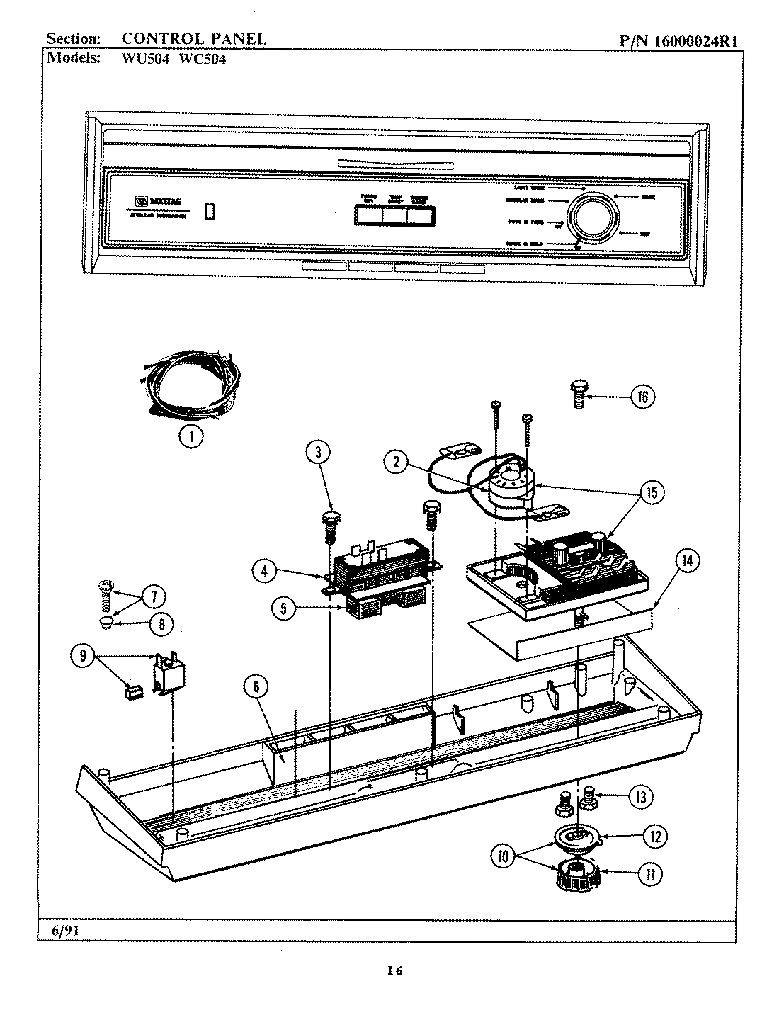 03 - CONTROL PANEL (WC504)