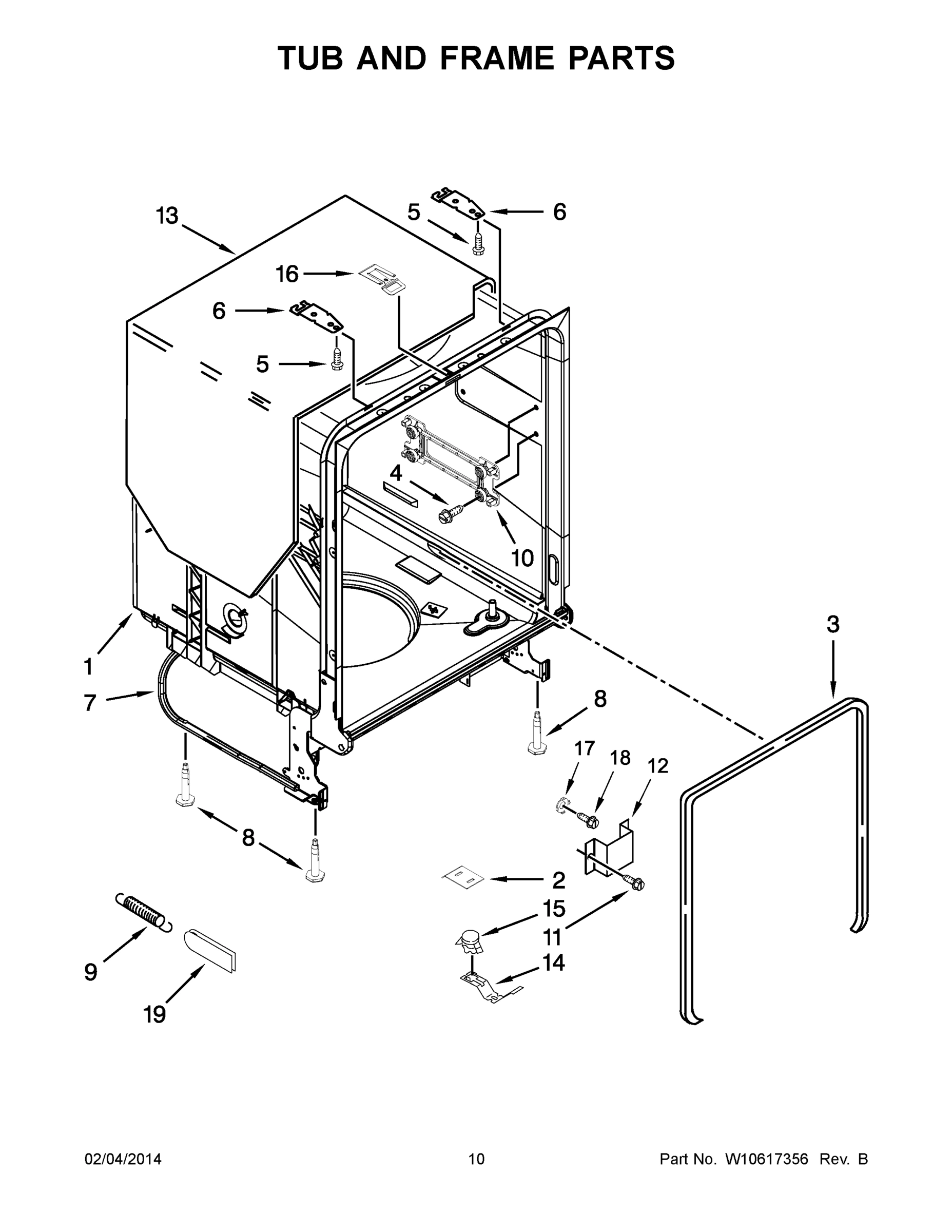 06 - TUB AND FRAME PARTS