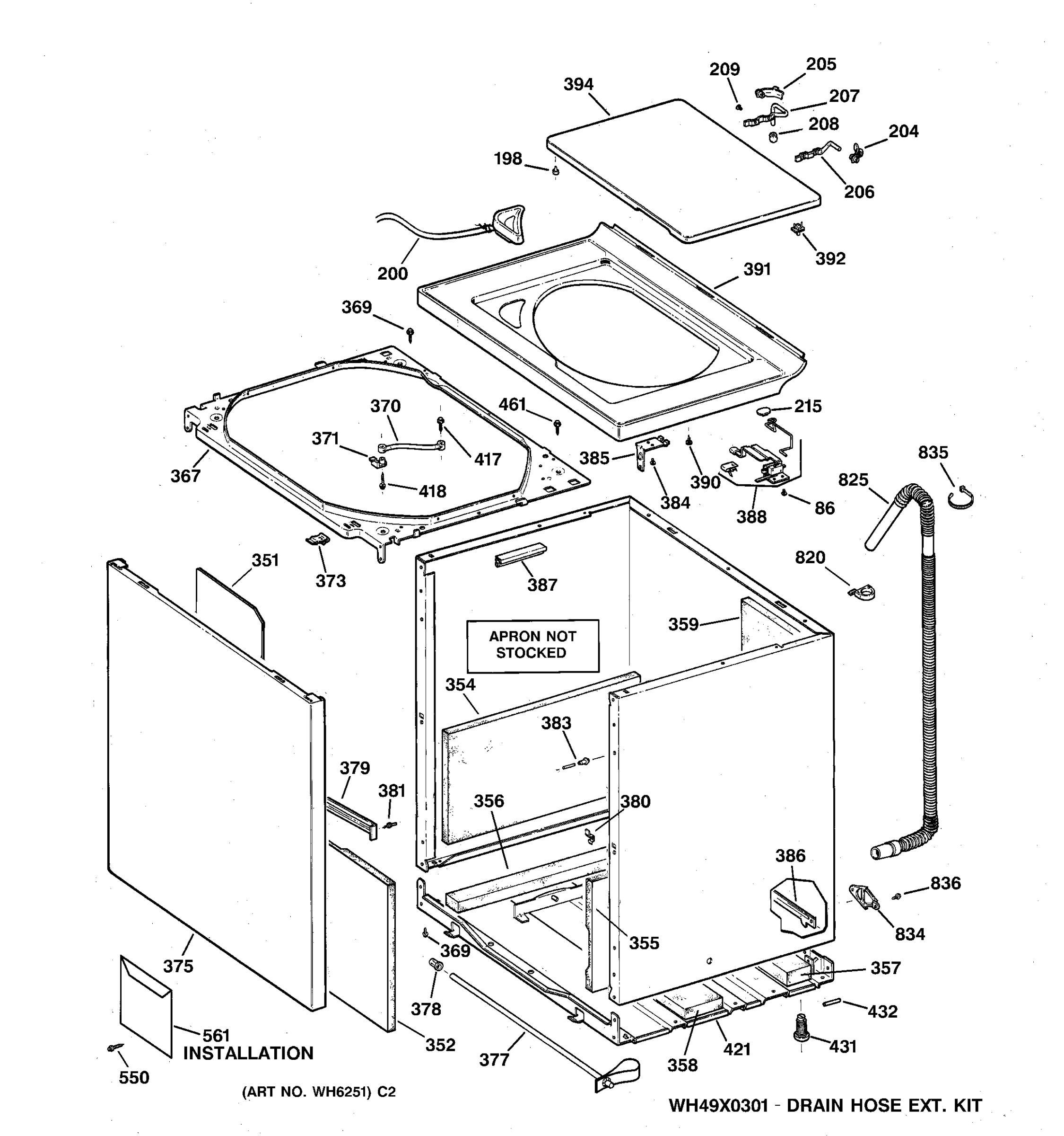 CABINET, COVER & FRONT PANEL