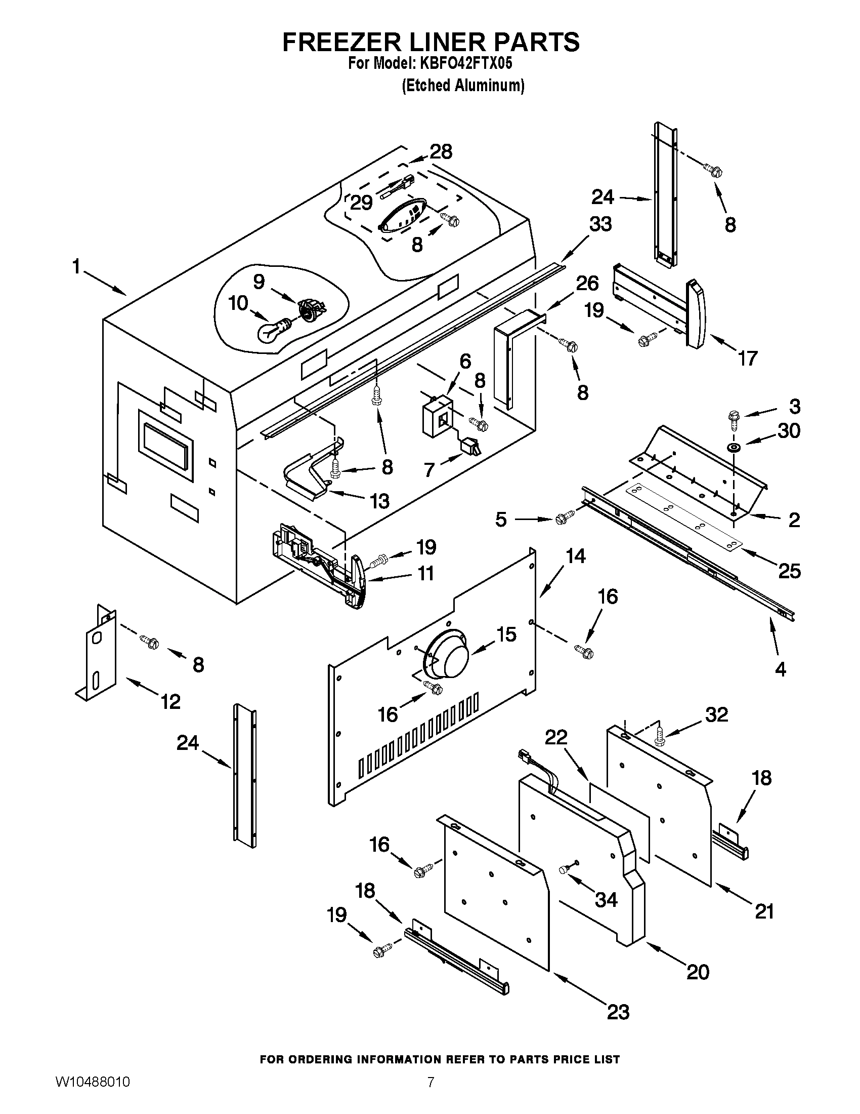 05 - FREEZER LINER PARTS