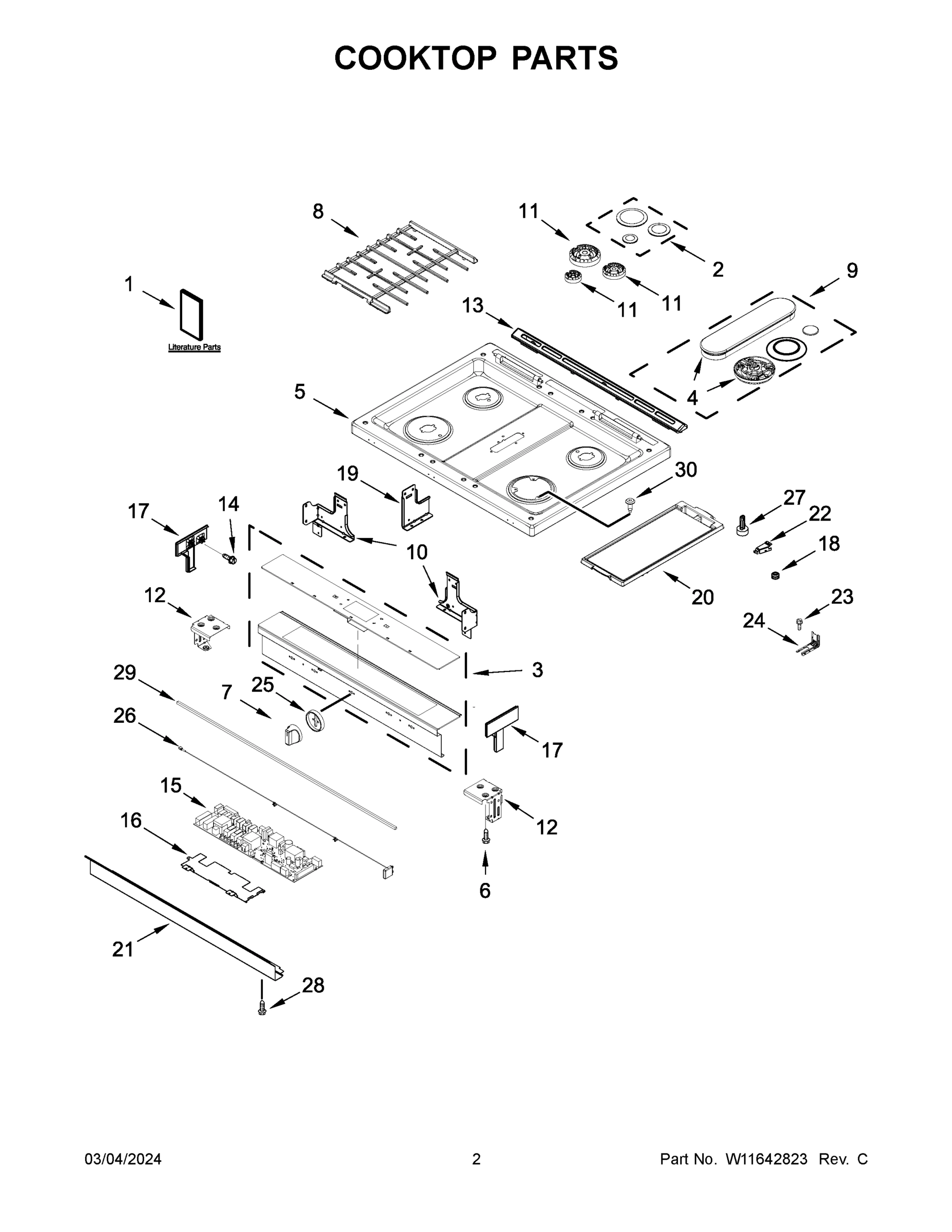 02 - COOKTOP PARTS