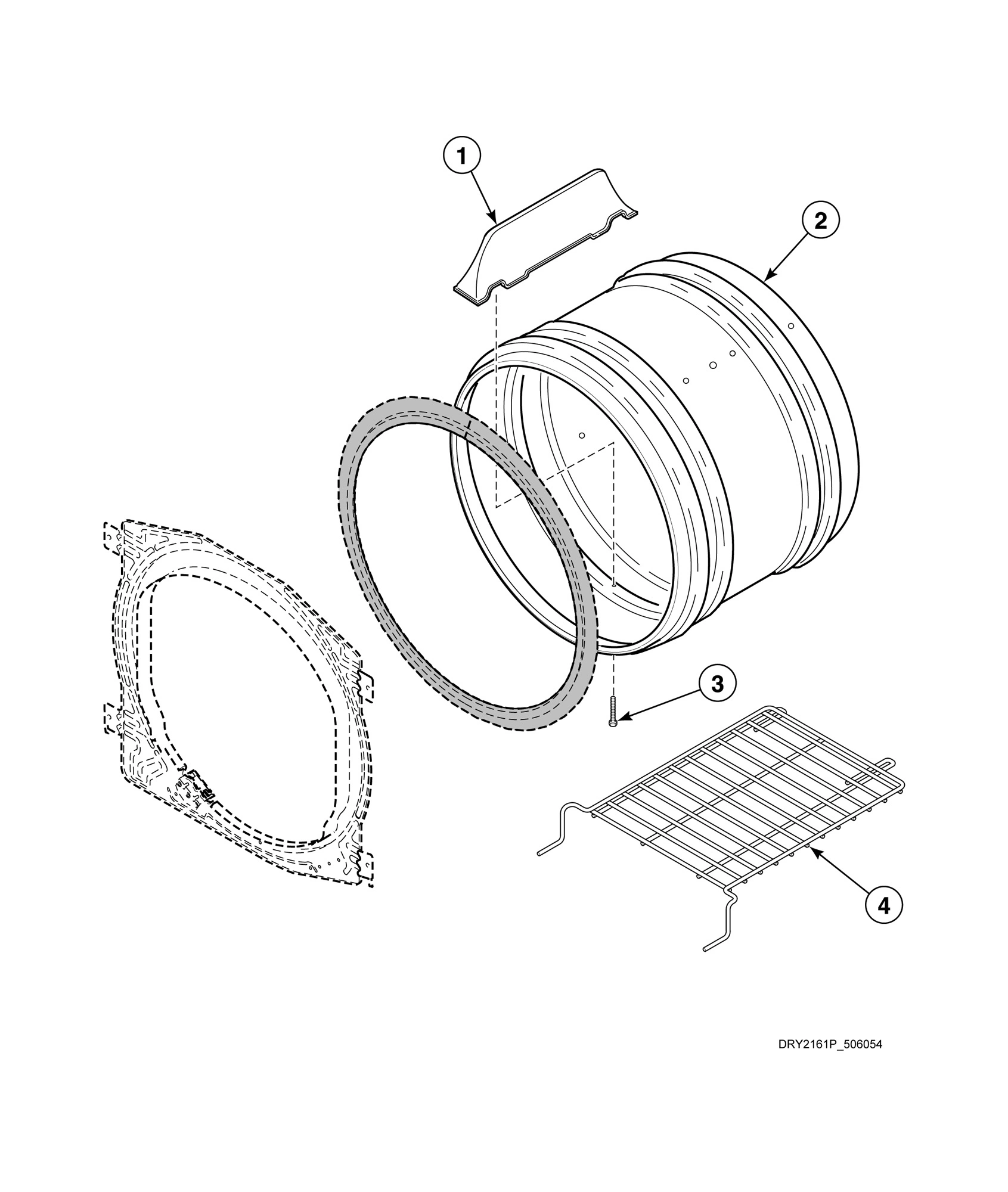 Cylinder, Baffles and Drying Rack