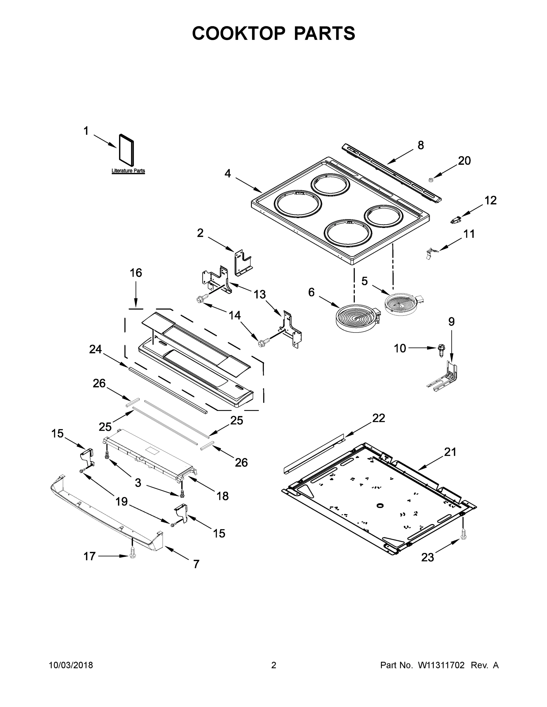 02 - COOKTOP PARTS