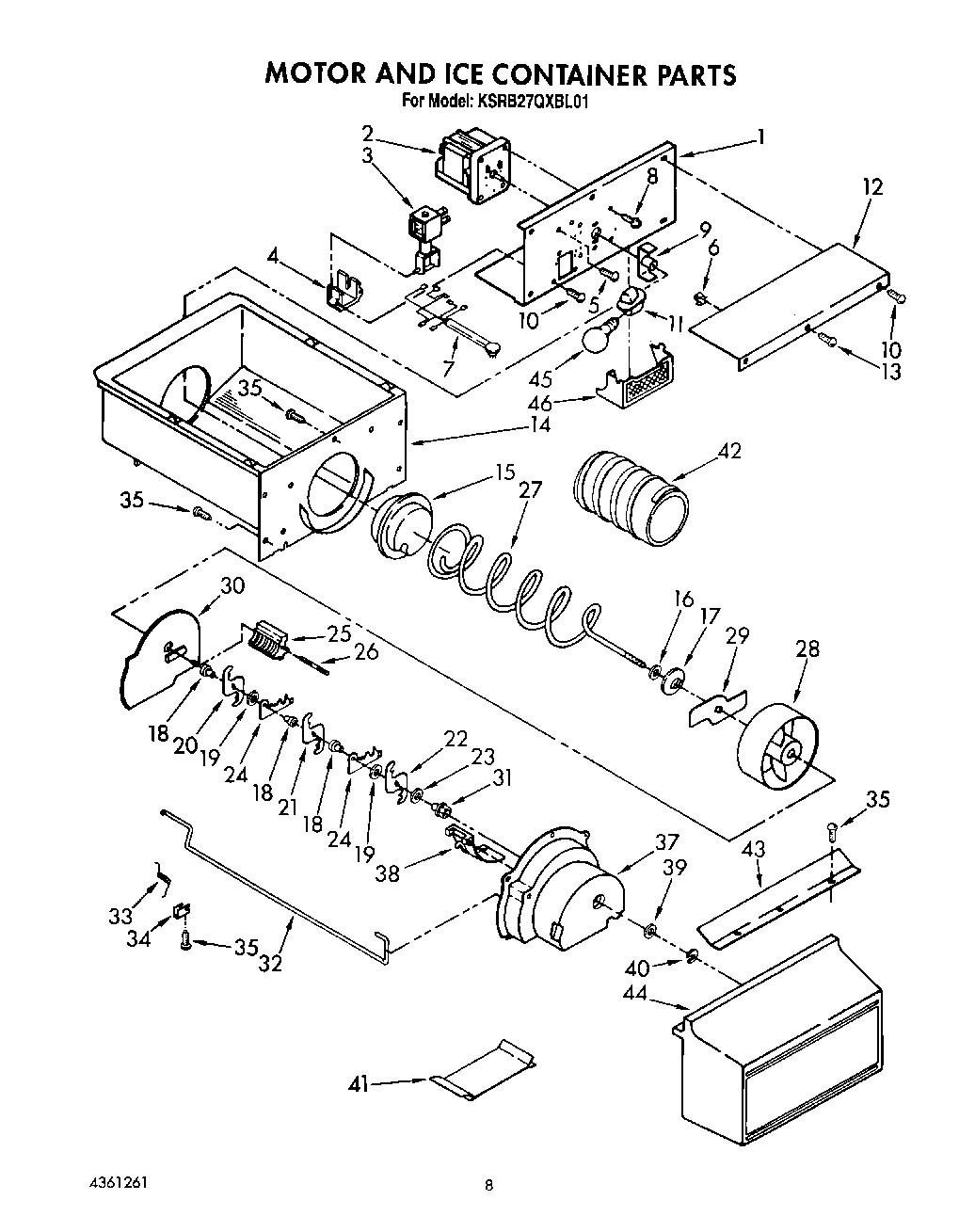 06 - MOTOR AND ICE CONTAINER