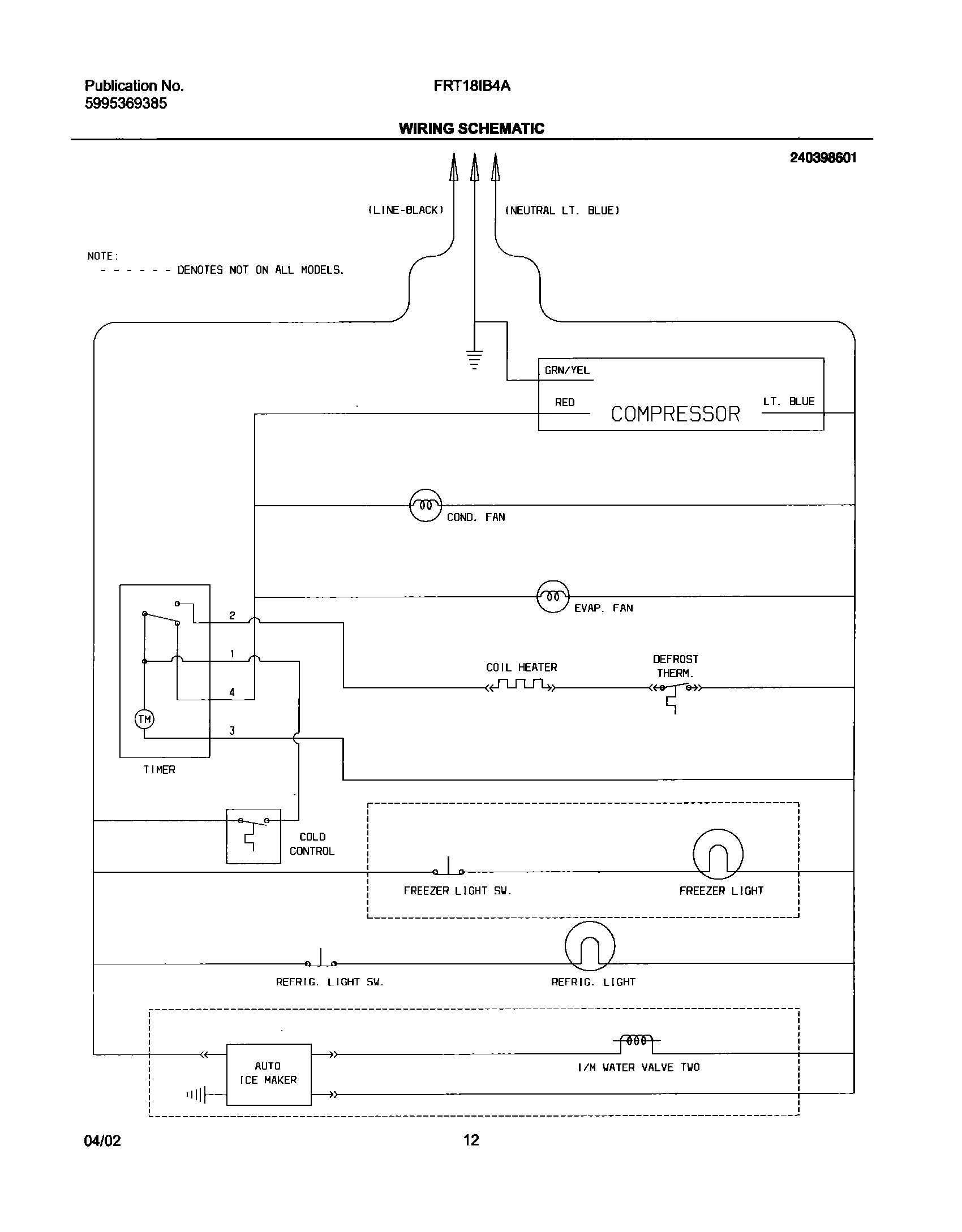 12 - WIRING SCHEMATIC