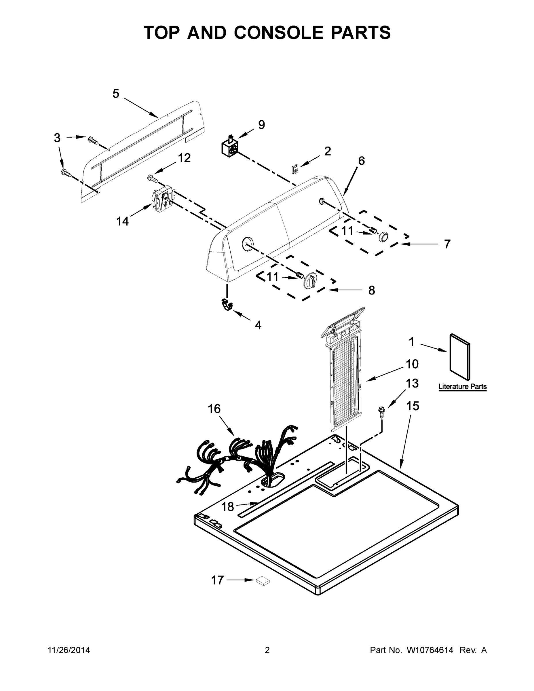 02 - TOP AND CONSOLE PARTS