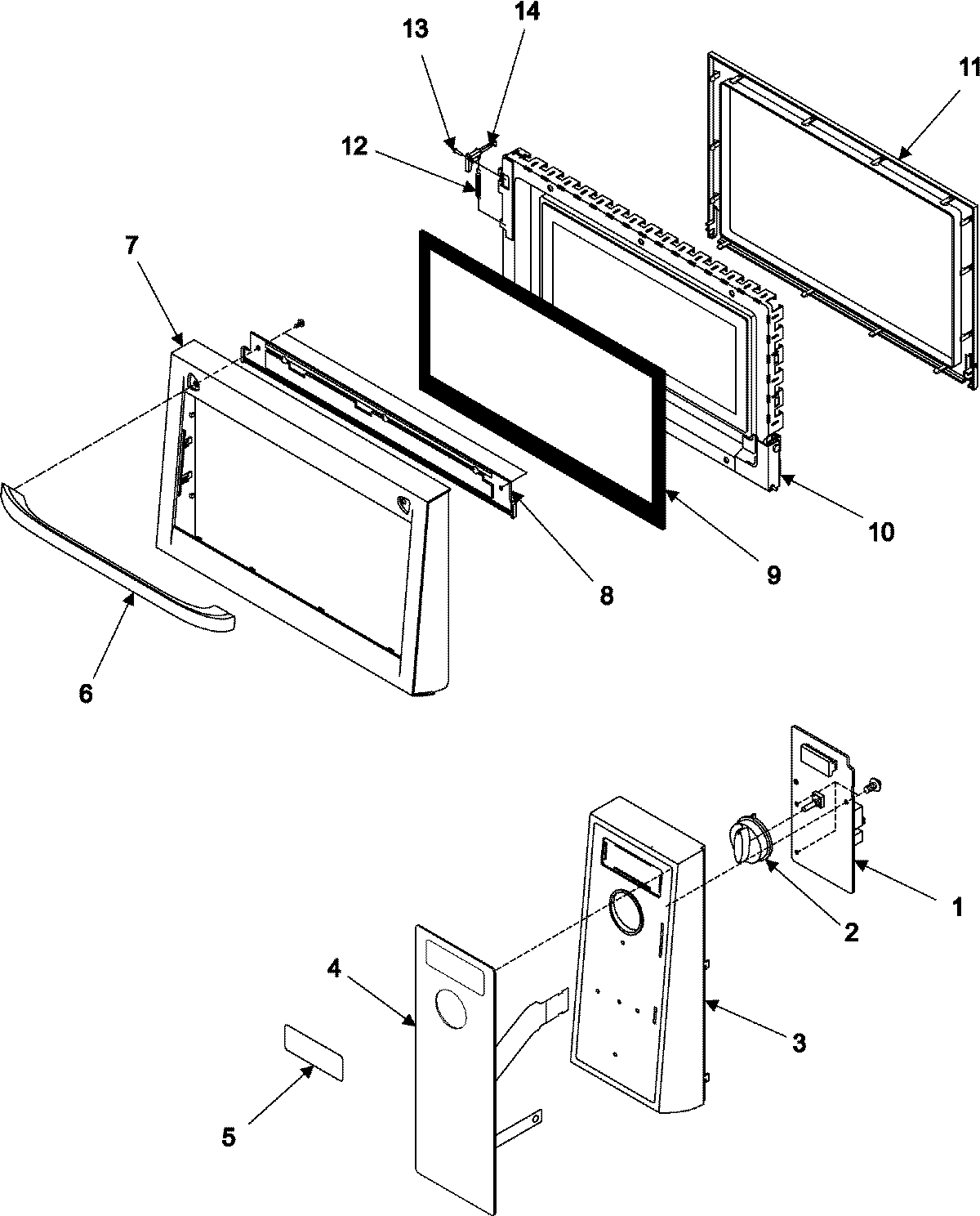 02 - CONTROL PANEL/DOOR ASSEMBLY