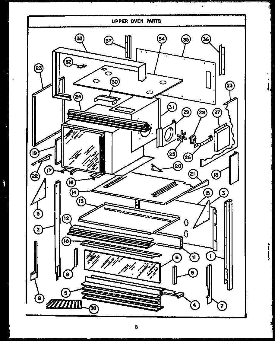 08 - UPPER OVEN PARTS