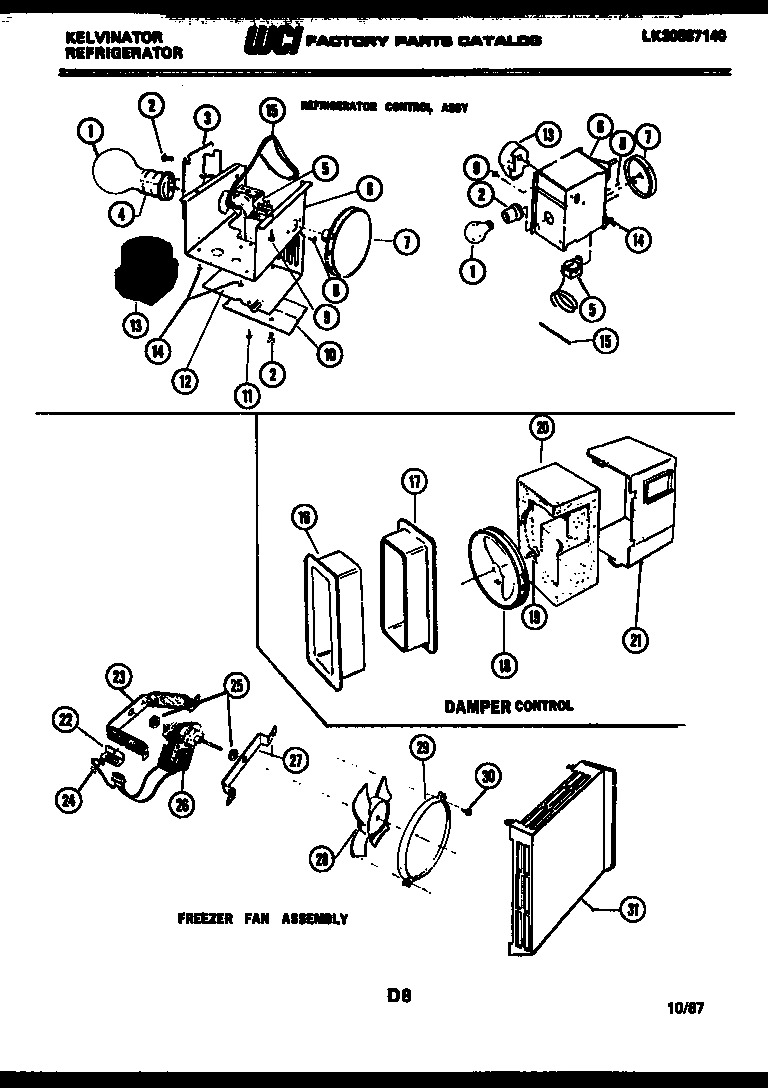 06 - REFRIGERATOR CONTROL ASSEMBLY, DAMP