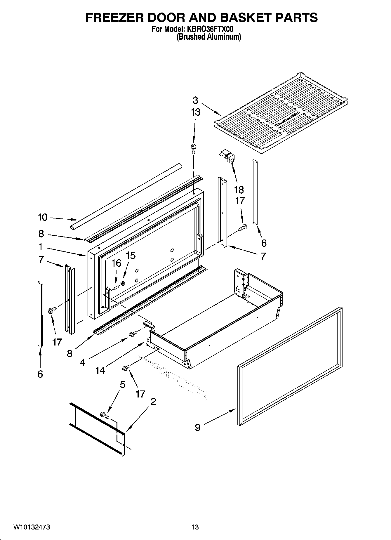 08 - FREEZER DOOR AND BASKET PARTS