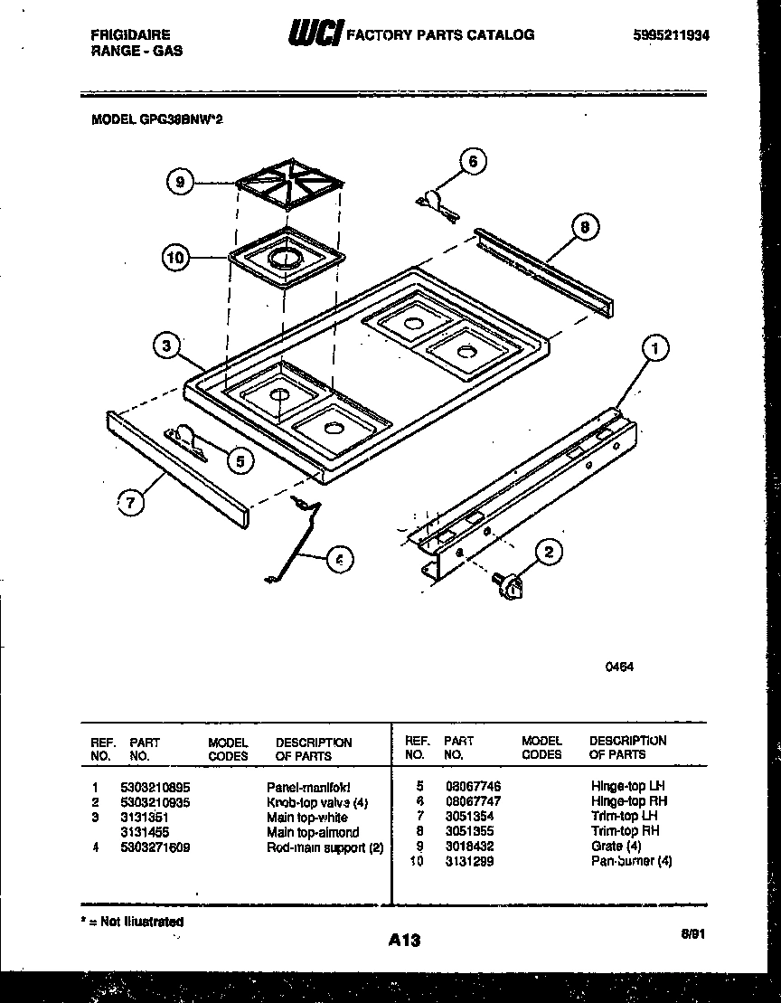 03 - COOKTOP PARTS