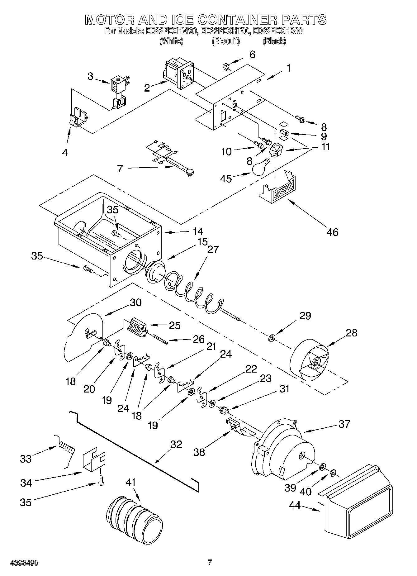 05 - MOTOR AND ICE CONTAINER