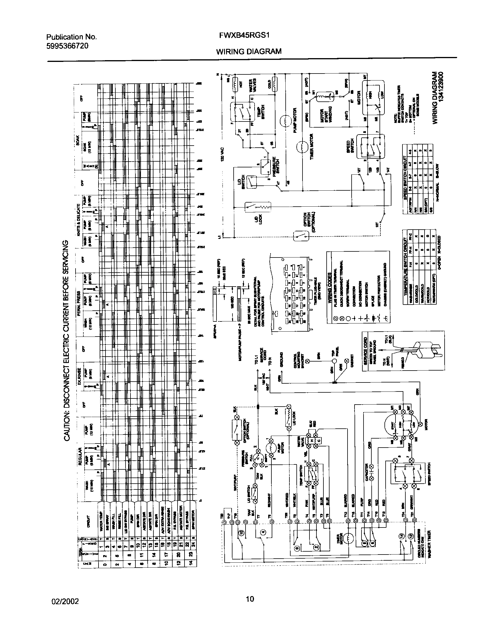 10 - 134123900 WIRING DIAGRAM