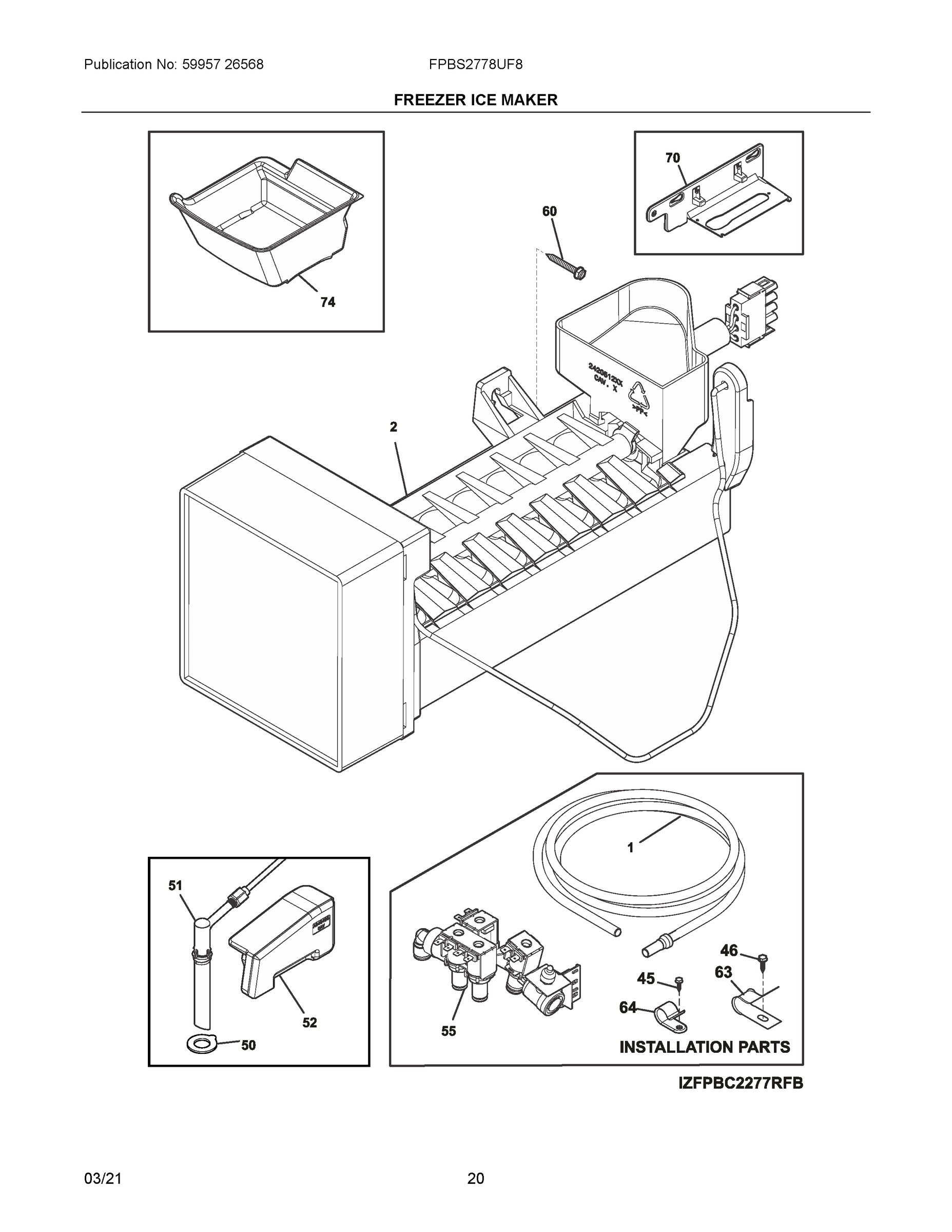 10 - FREEZER ICE MAKER