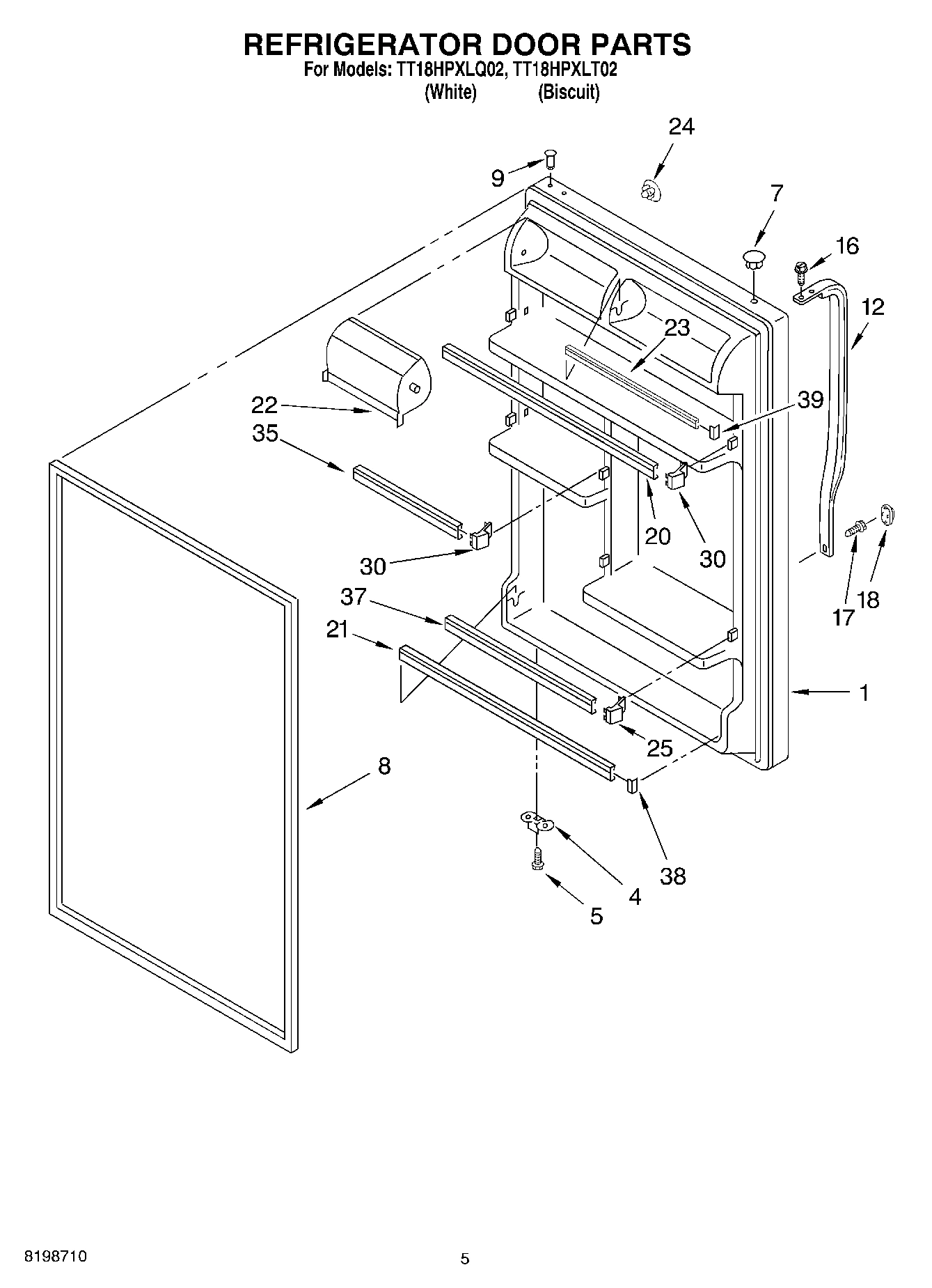 04 - REFRIGERATOR DOOR PARTS
