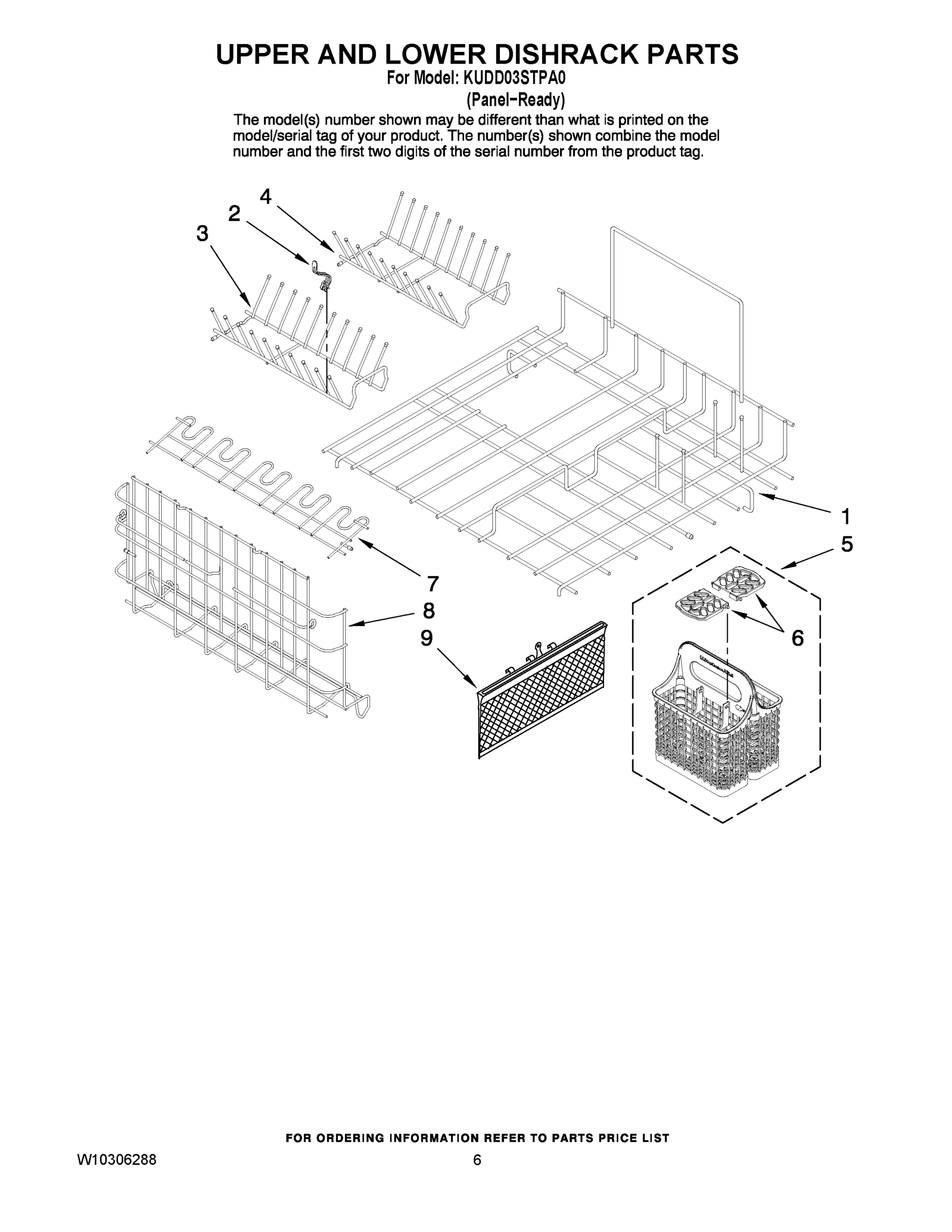 04 - UPPER AND LOWER DISHRACK PARTS