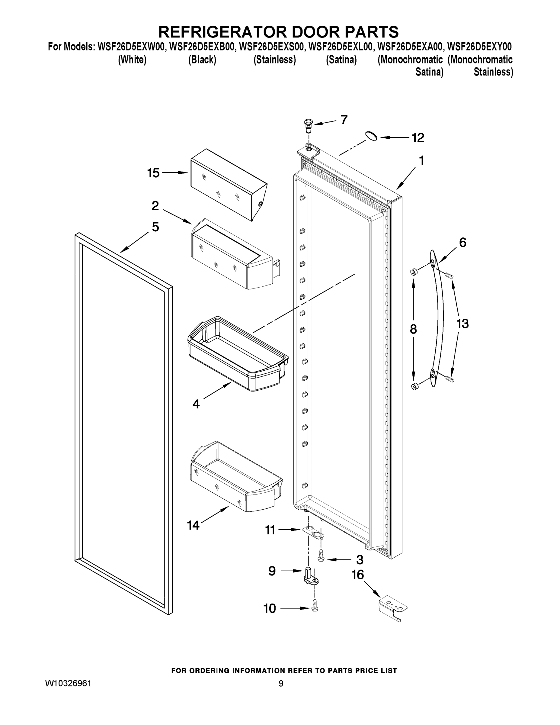 06 - REFRIGERATOR DOOR PARTS