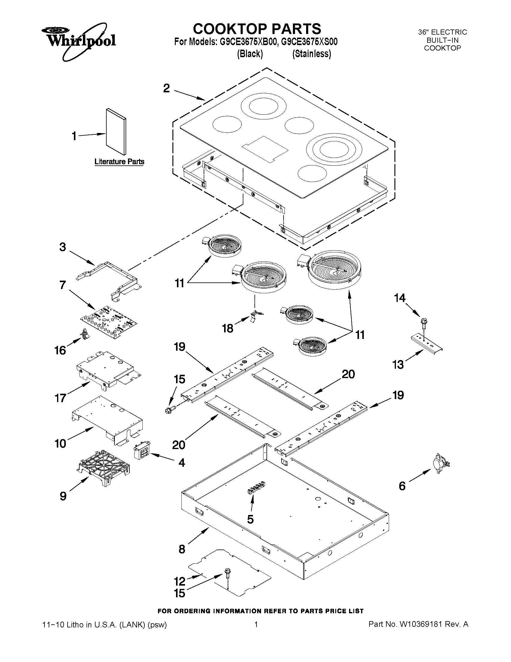 01 - COOKTOP PARTS