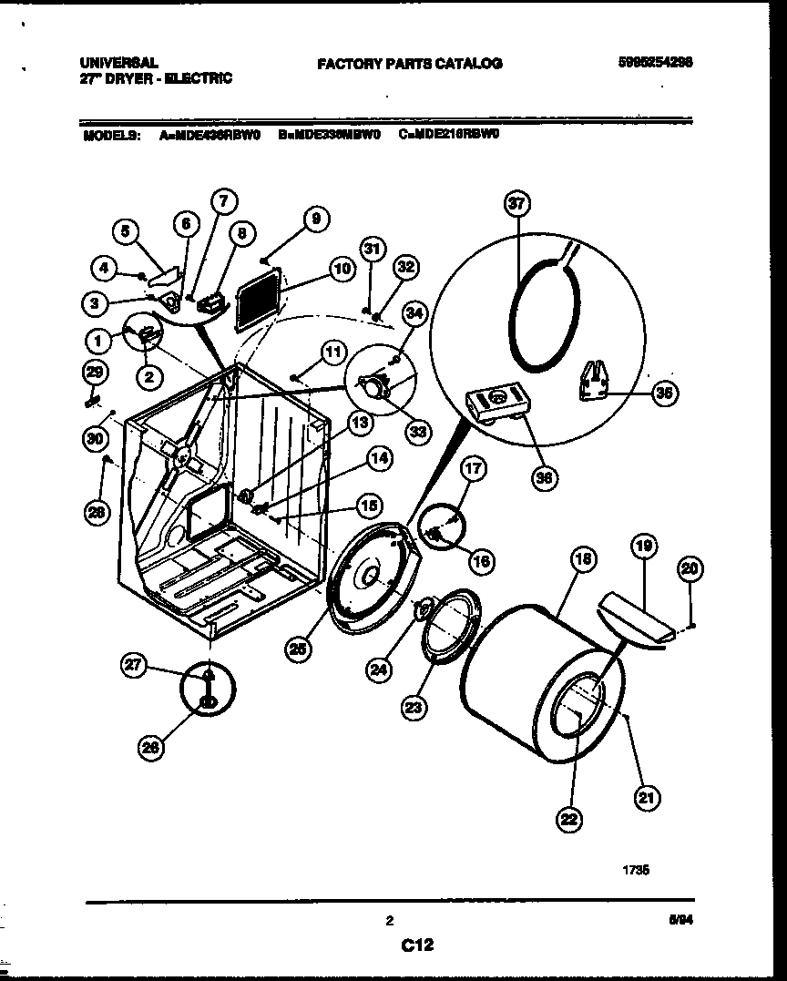 02 - CABINET AND COMPONENT PARTS