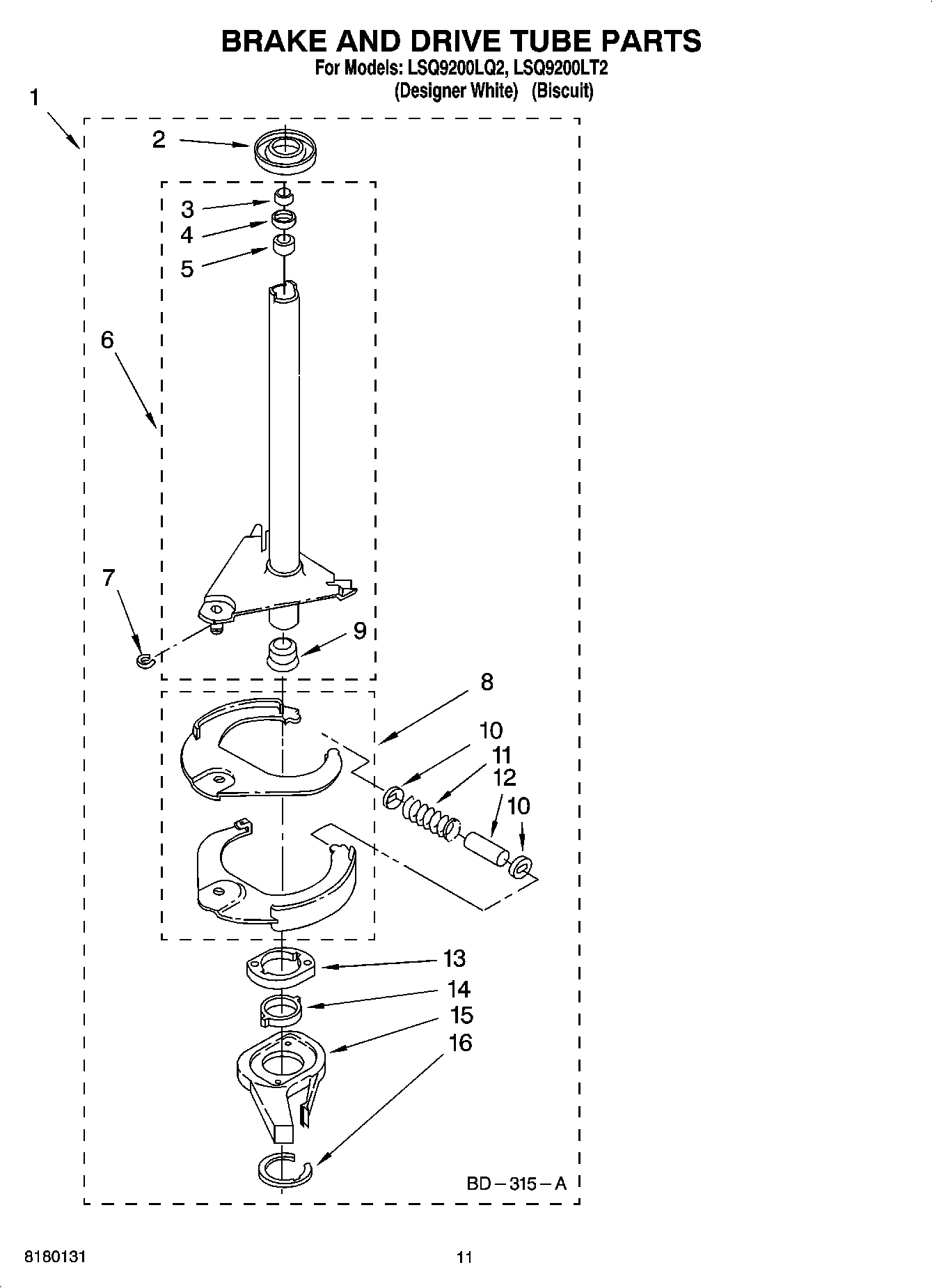 07 - BRAKE AND DRIVE TUBE PARTS