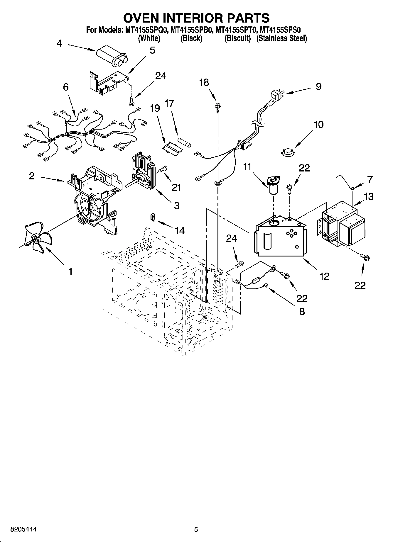 05 - OVEN INTERIOR PARTS
