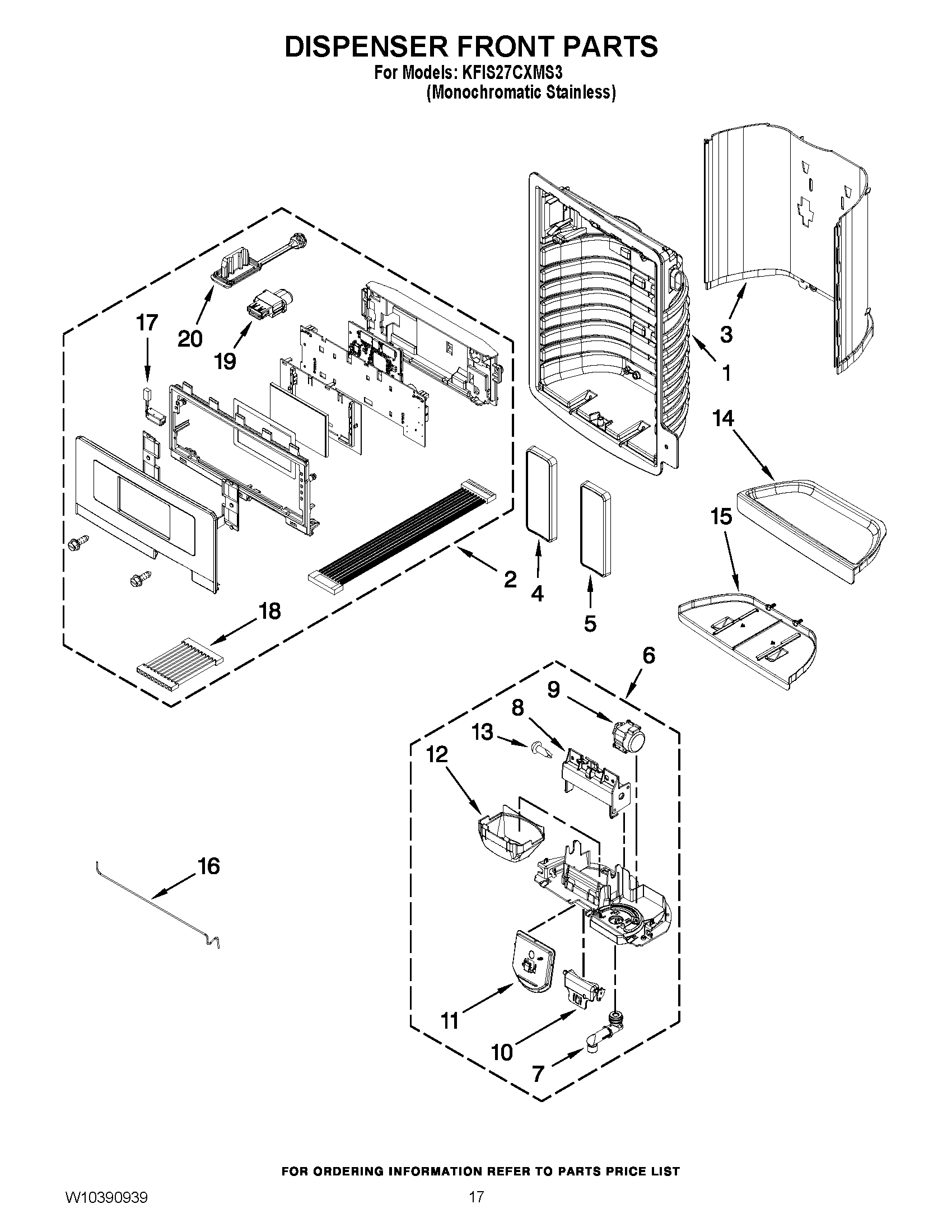 09 - DISPENSER FRONT PARTS