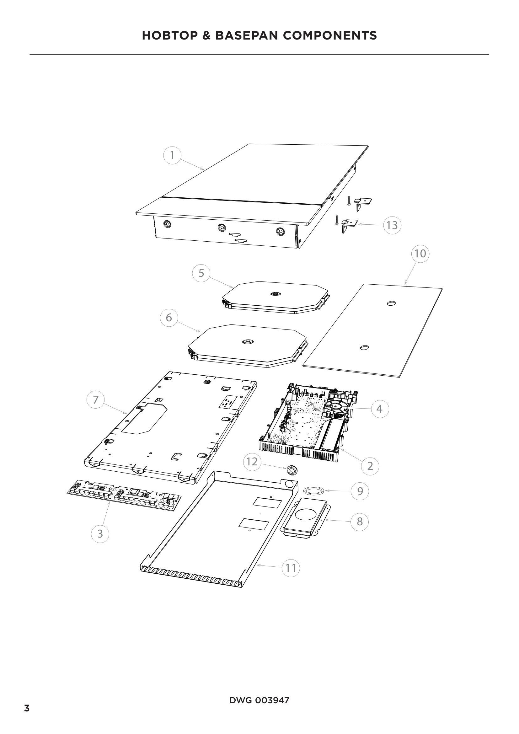 HOBTOP & BASEPAN COMPONENTS